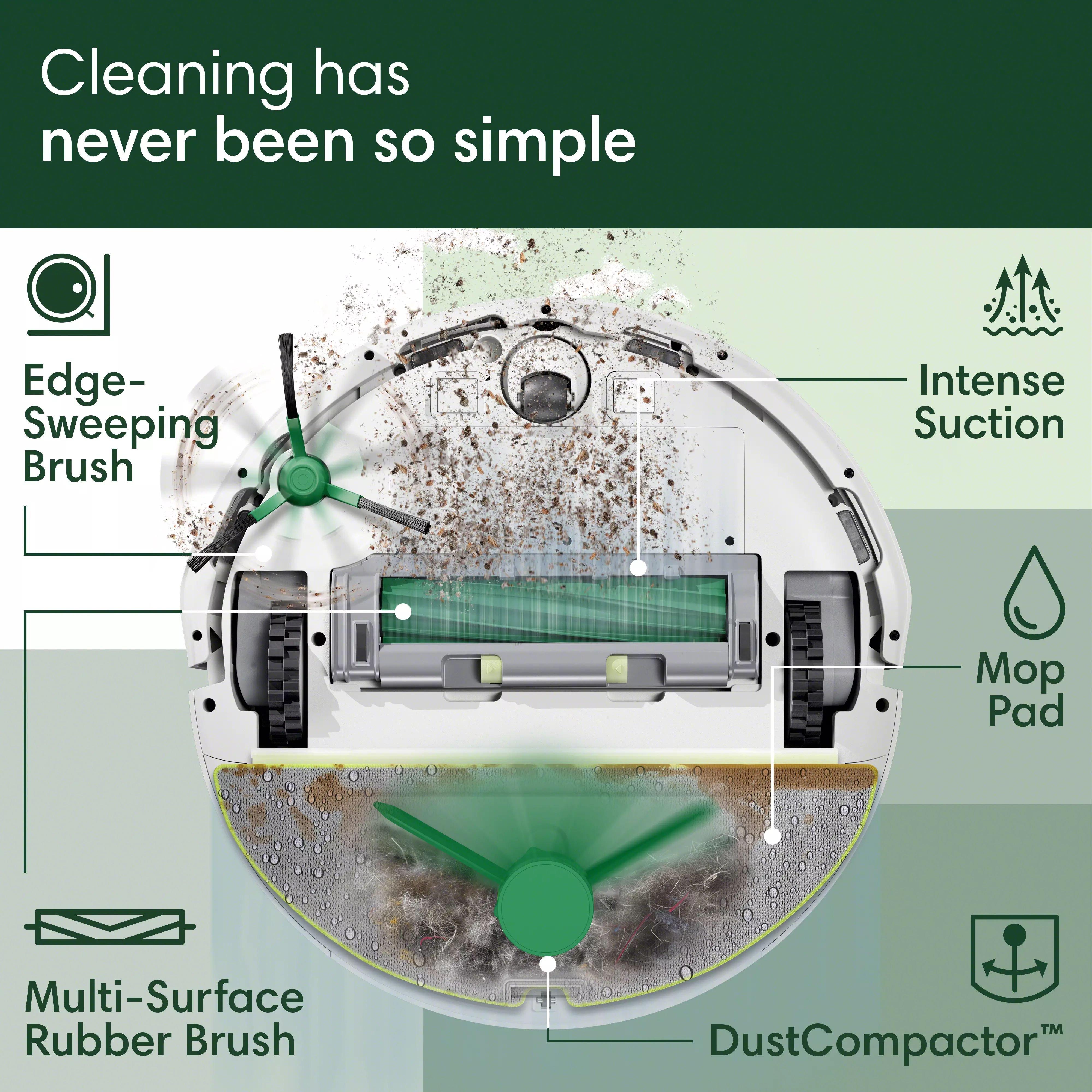 Roomba® 205 DustCompactor™ Combo Robot - White