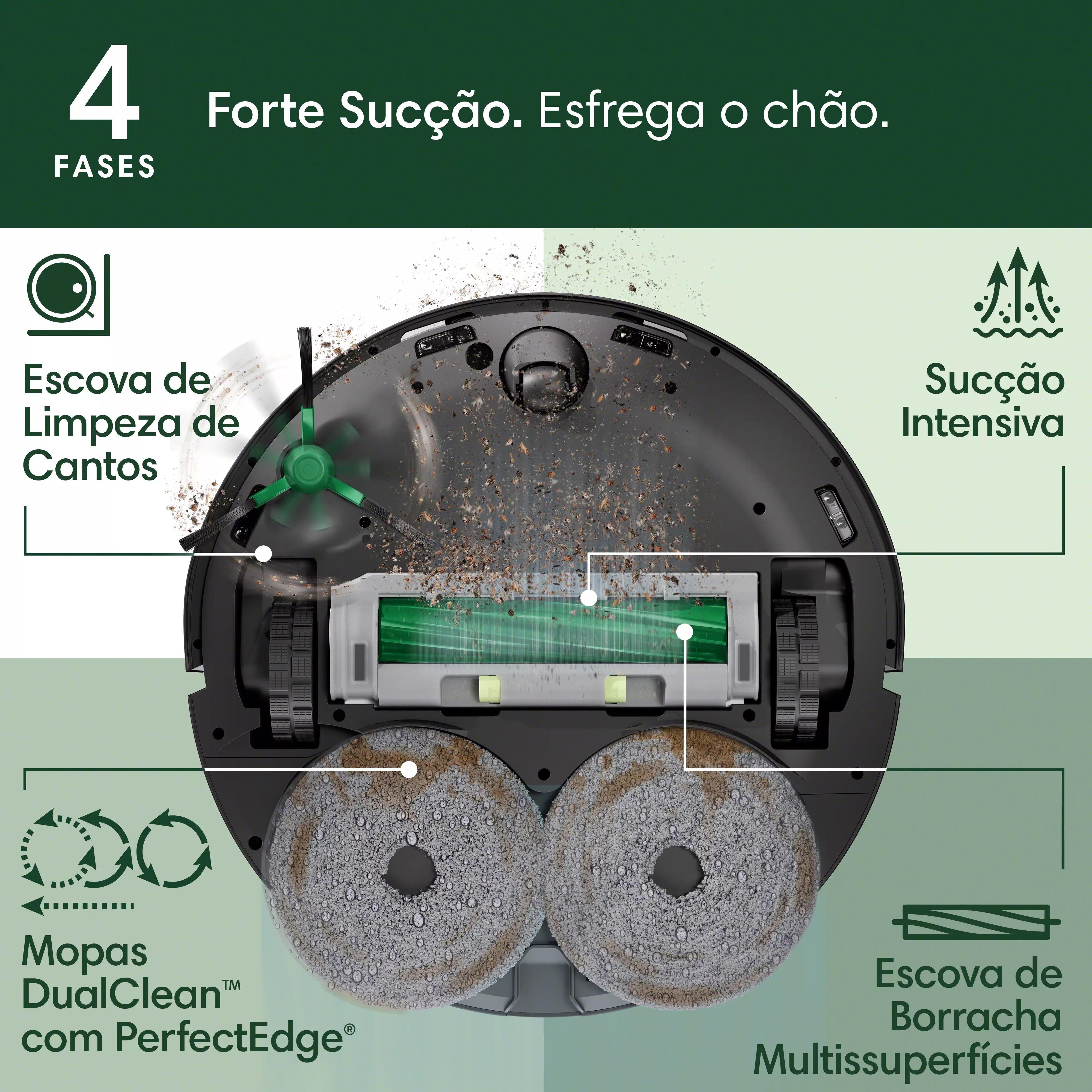 Roomba® Combo 505 Plus + Base AutoWash™ – Preto