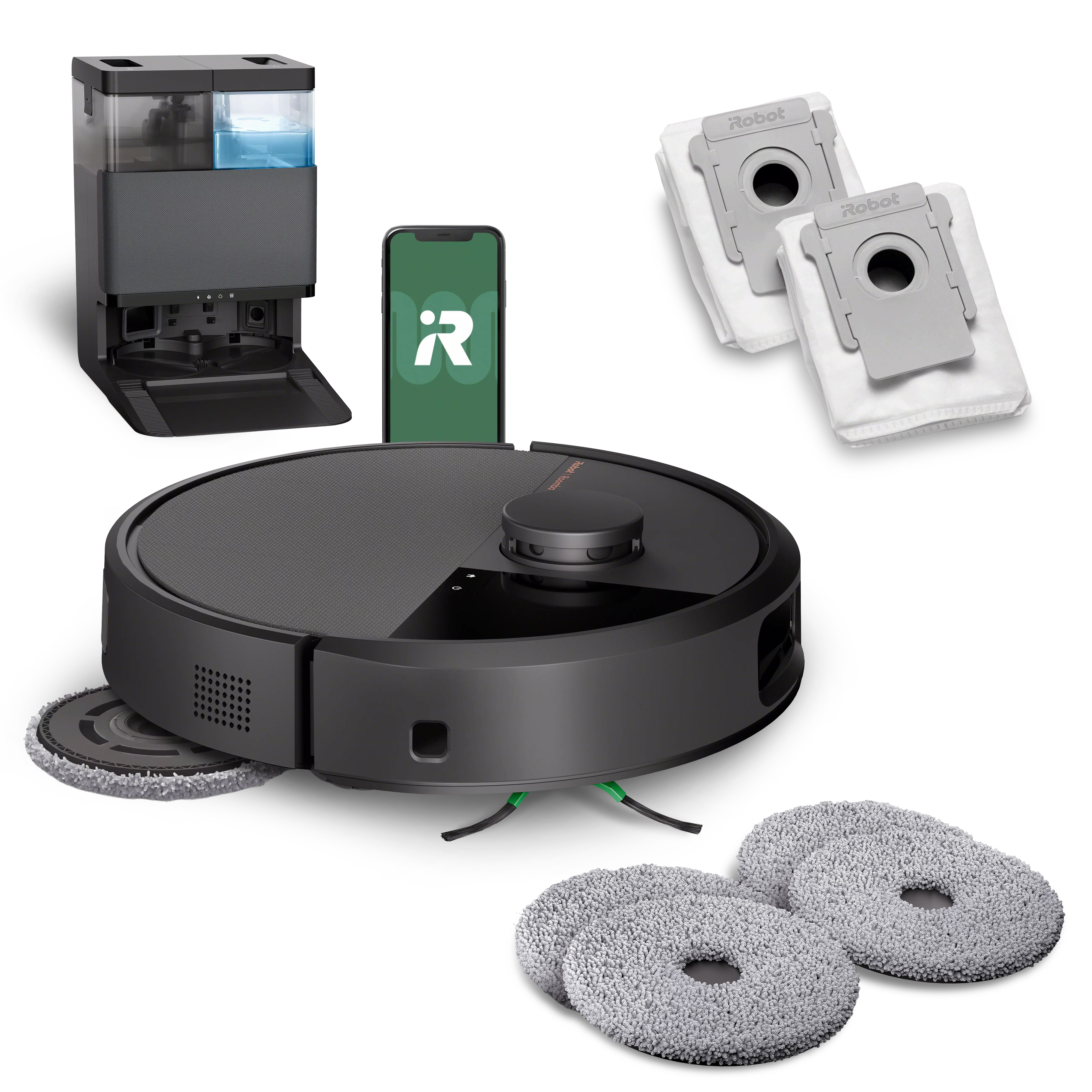 Roomba® Plus 506 Combo-Roboter + AutoWash™ Dock – Schwarz