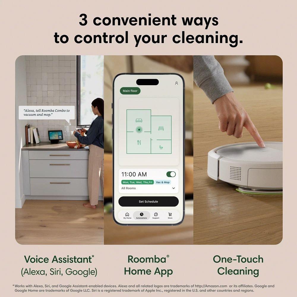 Roomba® Plus 515 Combo Robot Vac + AutoWash™ Dock | Compact