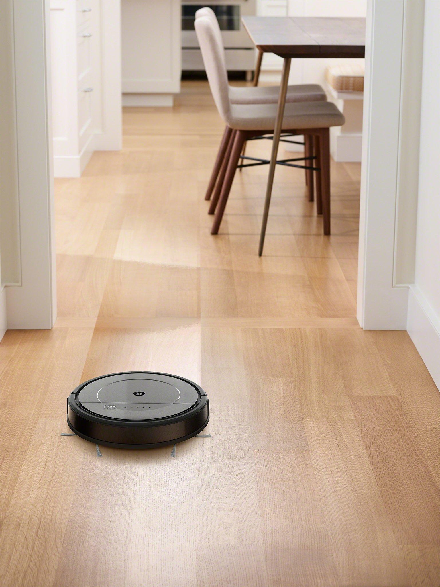 Robot Aspirador y Friegasuelos Irobot Roomba Combo R113840, Autonomía 110  minutos - Plata