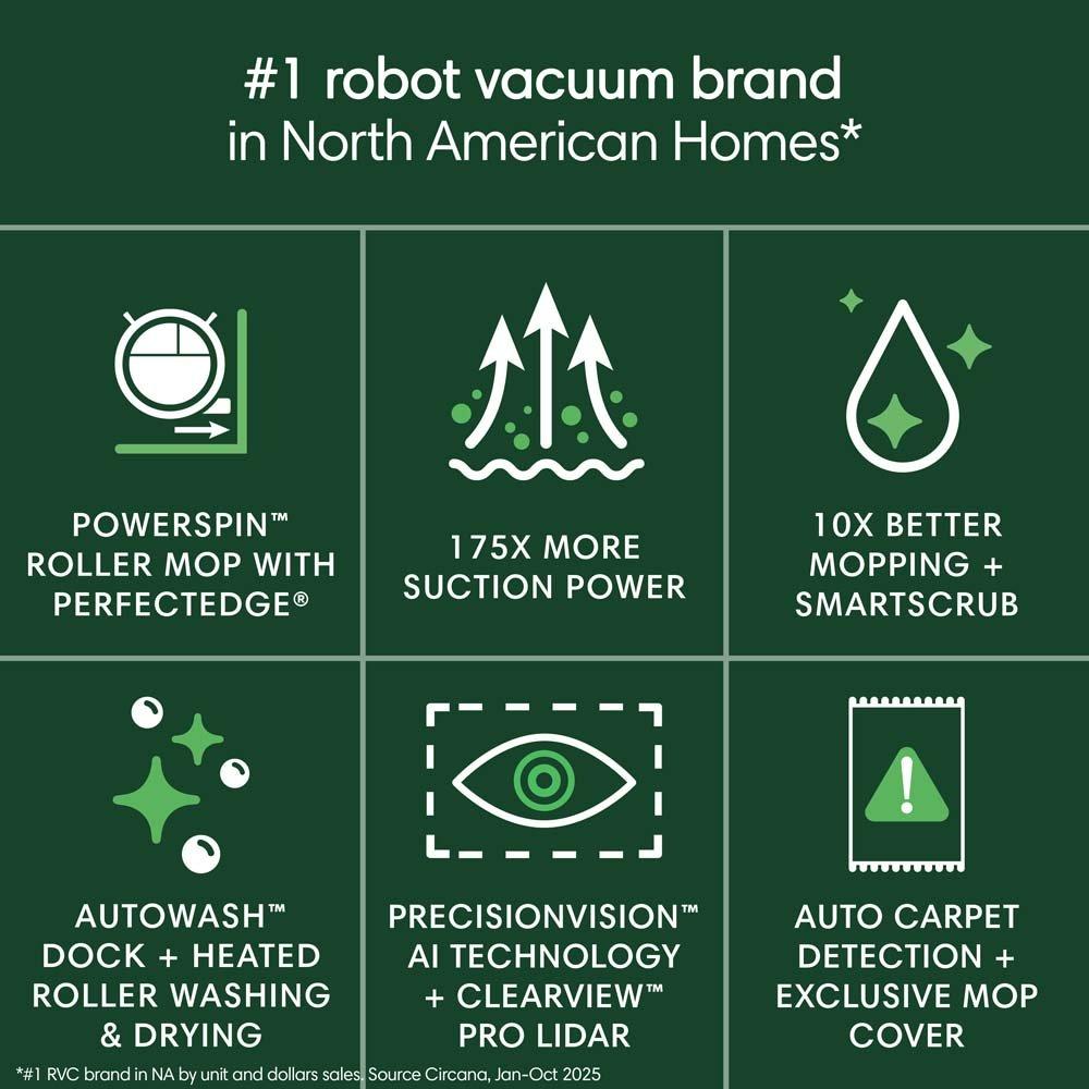 Roomba® Max 707 Combo robot | Self-Cleaning Mop
