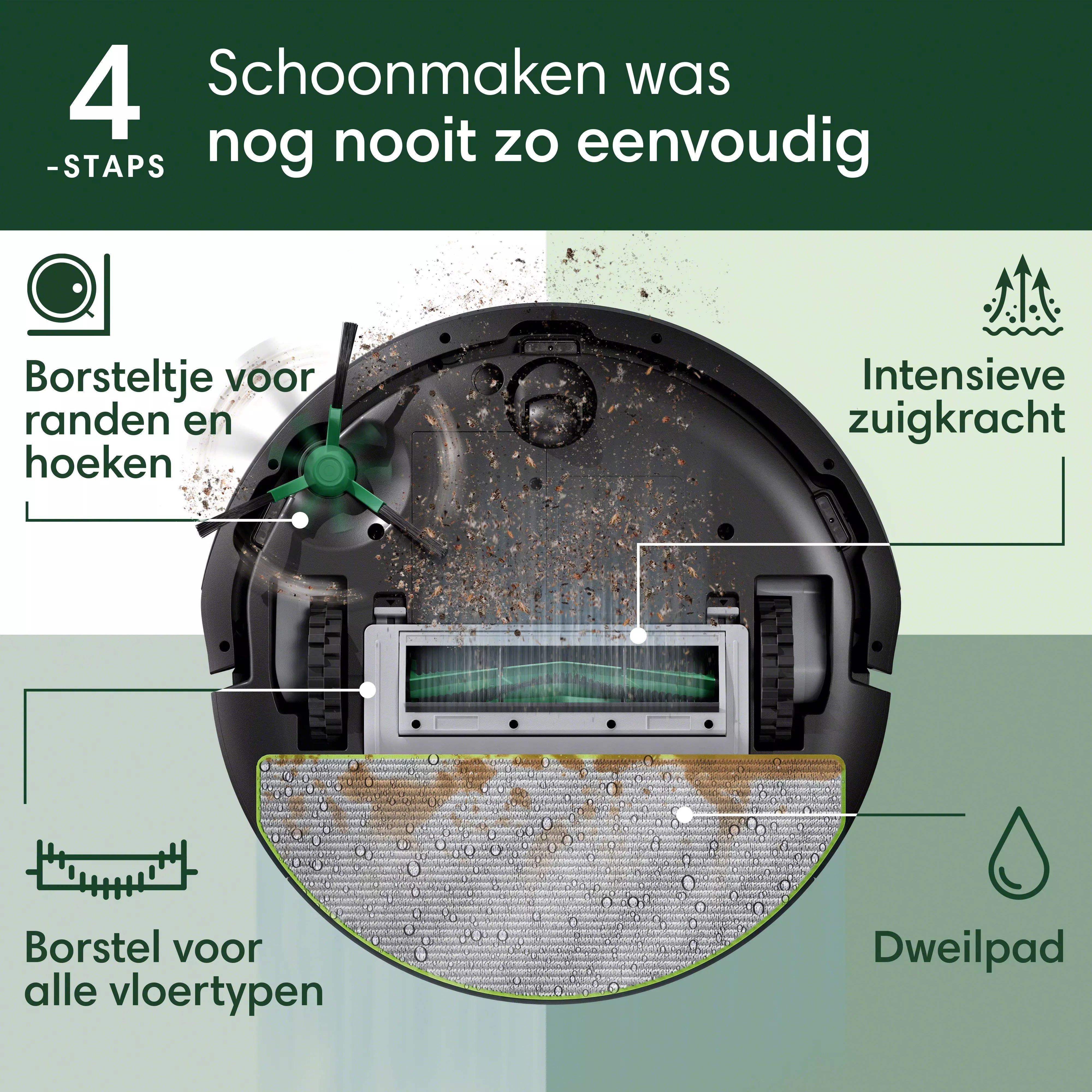Roomba® 105 Combo Robot + AutoEmpty™ Dock - zwart