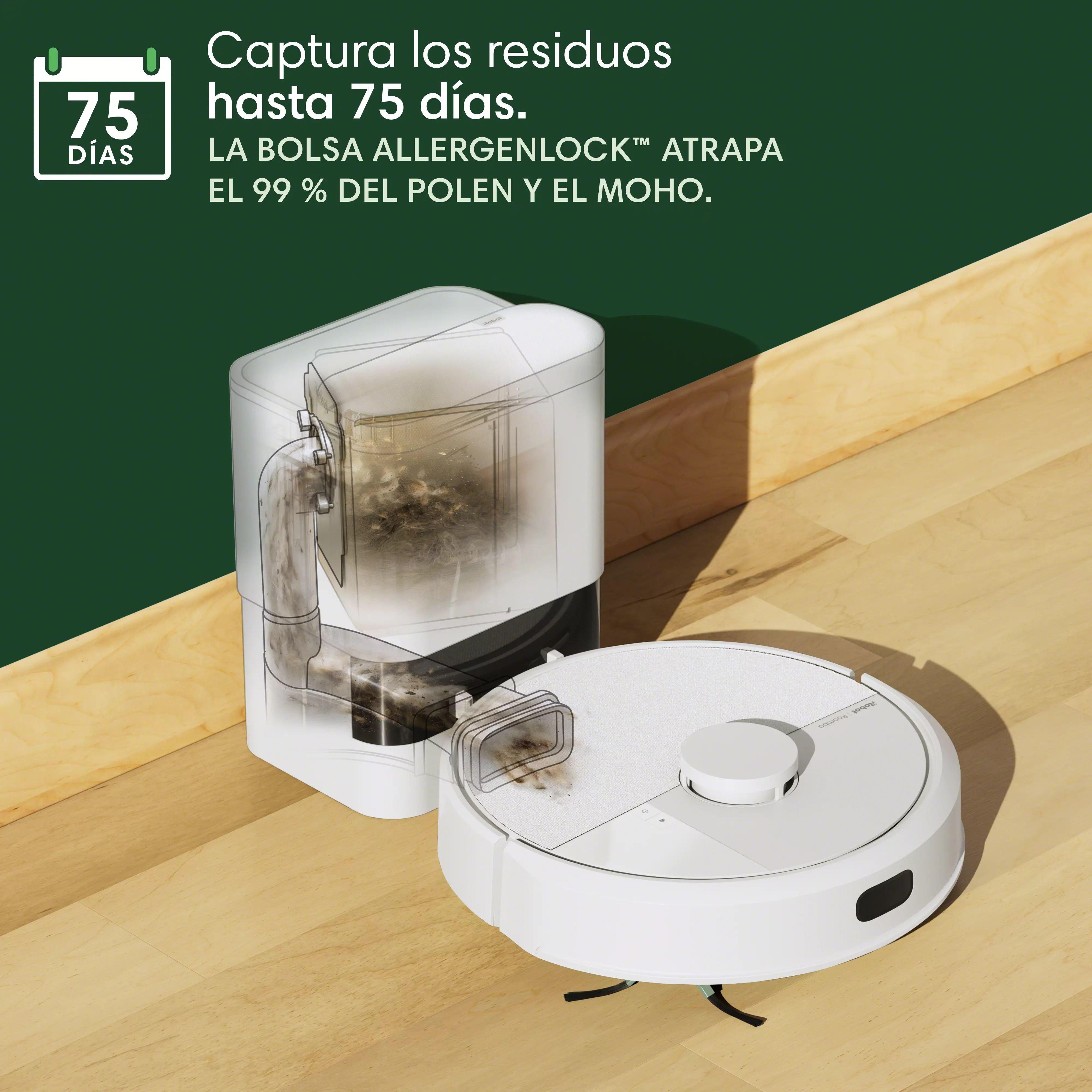 Robot Roomba® 105 Combo con Base AutoEmpty™ - (blanco)