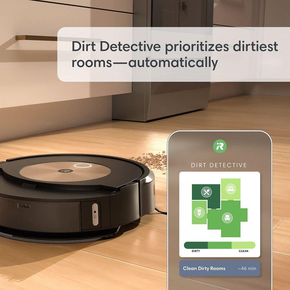  iRobot Roomba Combo J9+ - Robot aspirador y trapeador de  autovaciado y llenado automático – Base multifuncional recarga la papelera  y se vacía, aspira y trapea sin necesidad de evitar alfombras