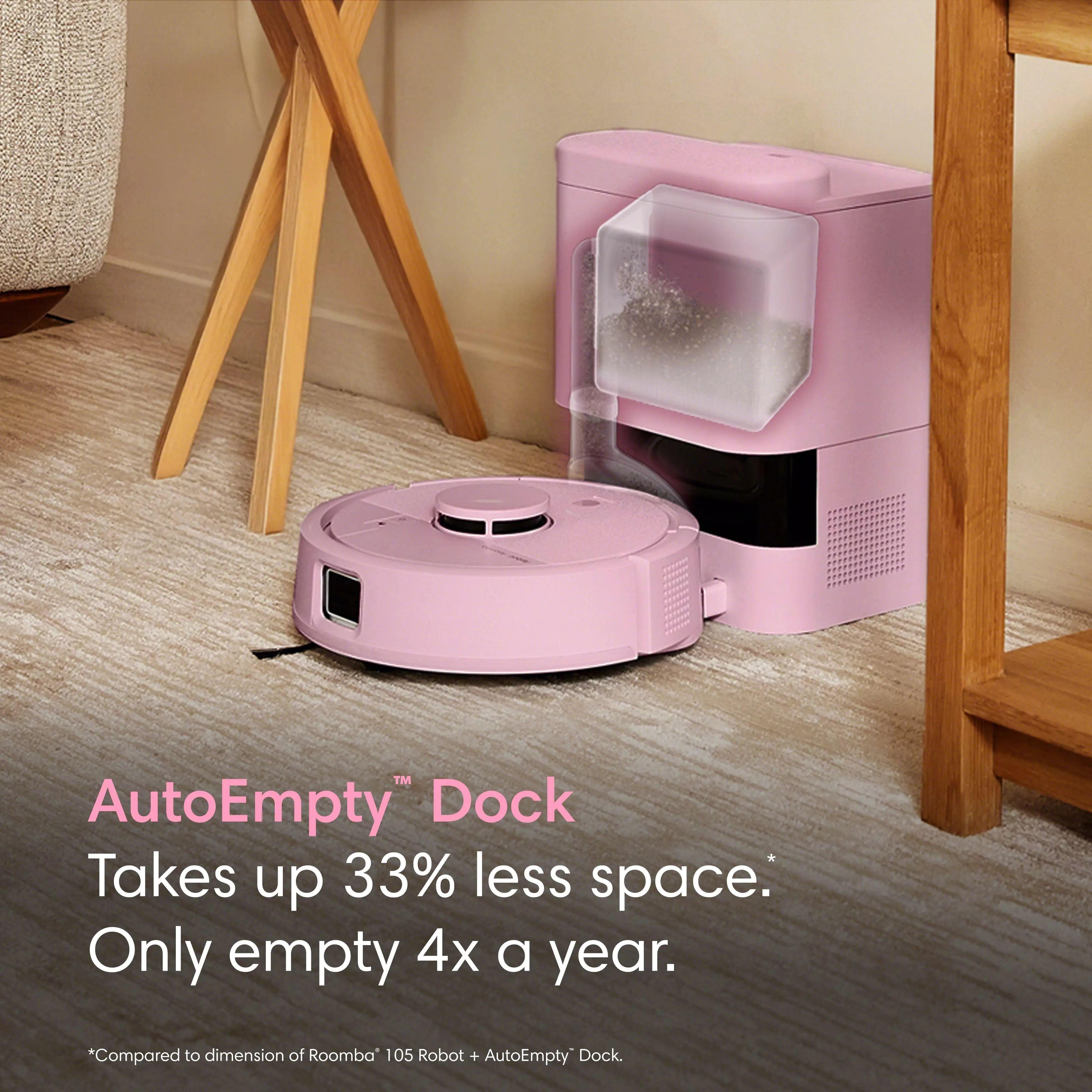 Roomba® Mini Robot Vacuum & Mop + AutoEmpty™ Dock - Pink