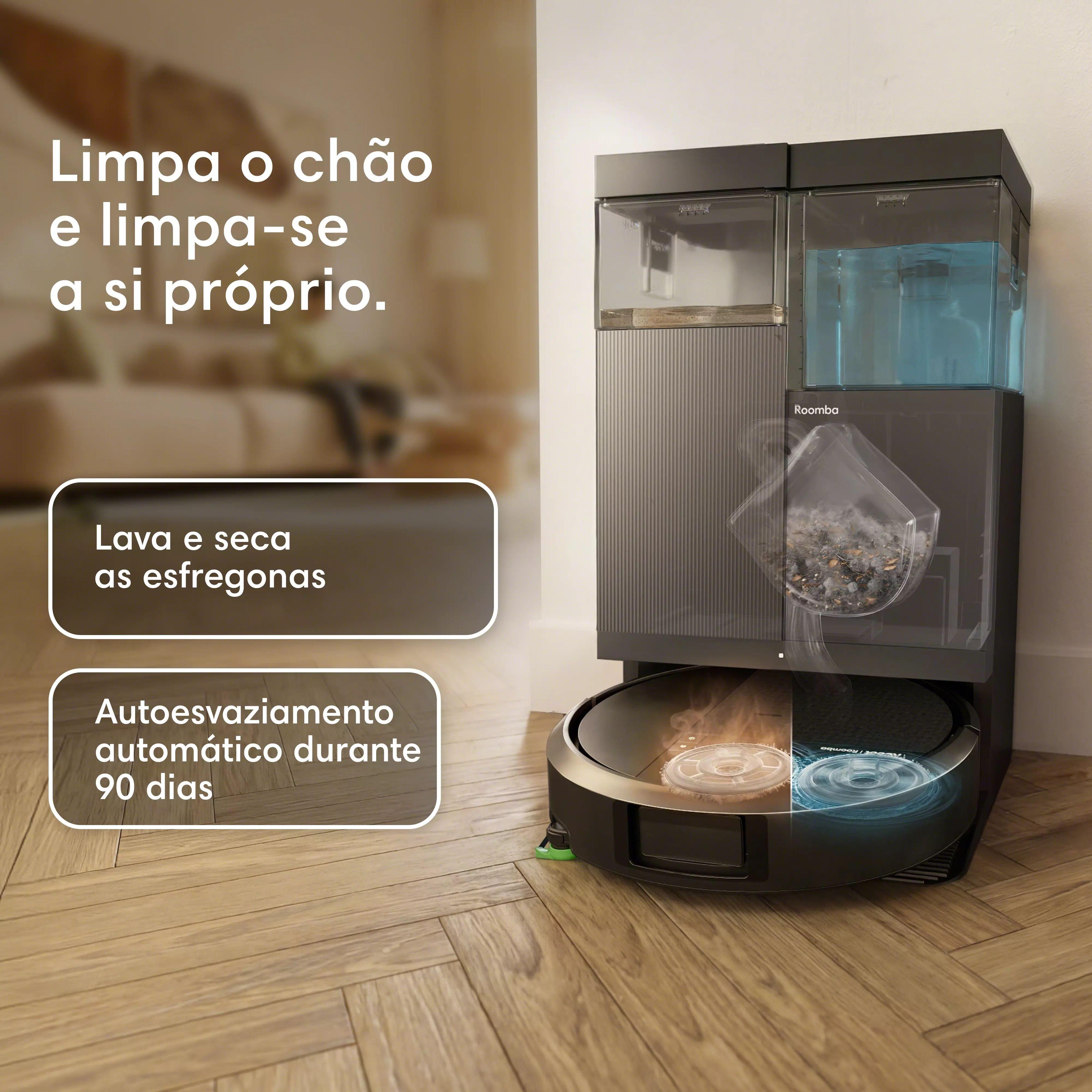Roomba® Combo 415 Plus + Dock AutoWash™ – Preto