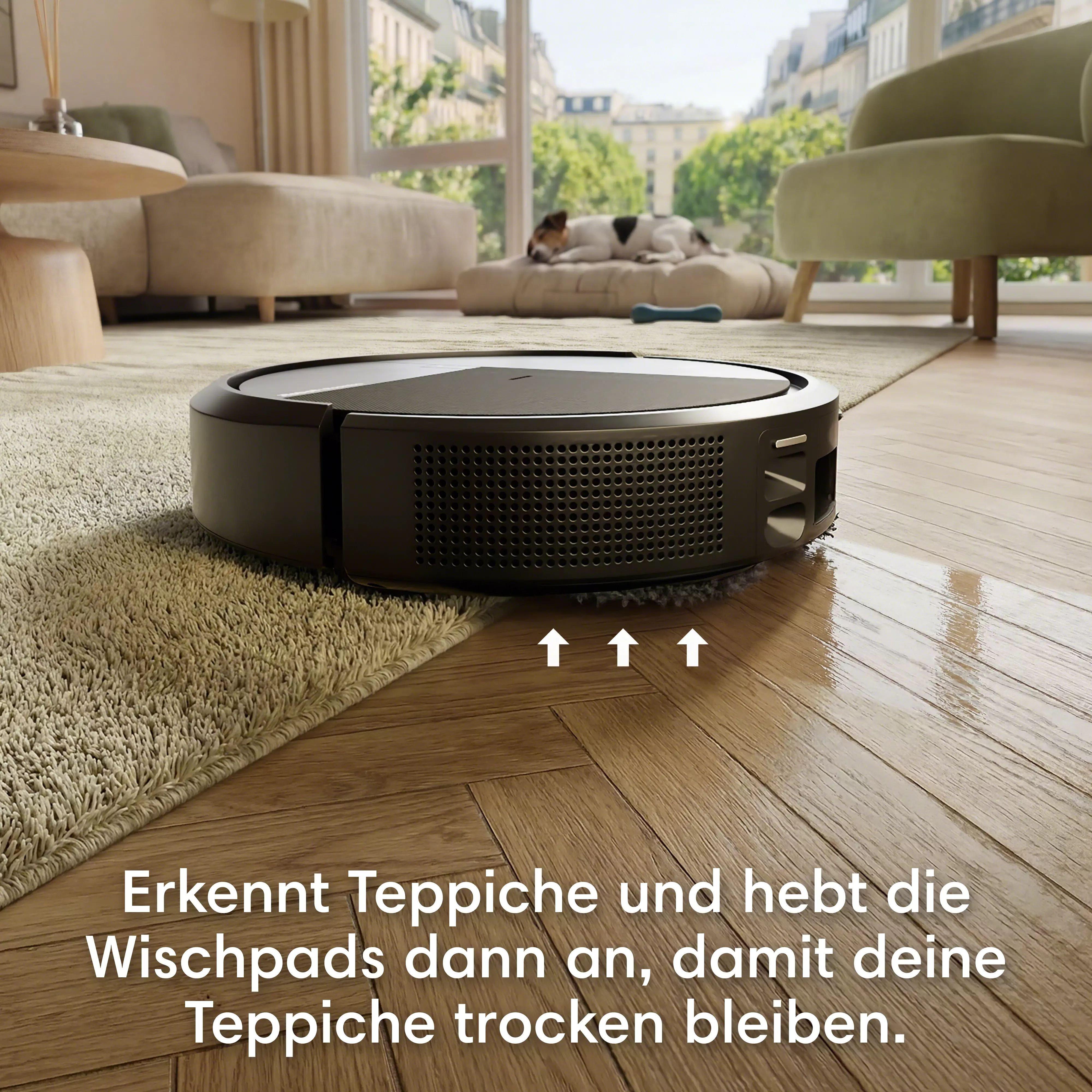 Roomba® Plus 415 Combo Roboter + AutoWash™ Dock – Schwarz