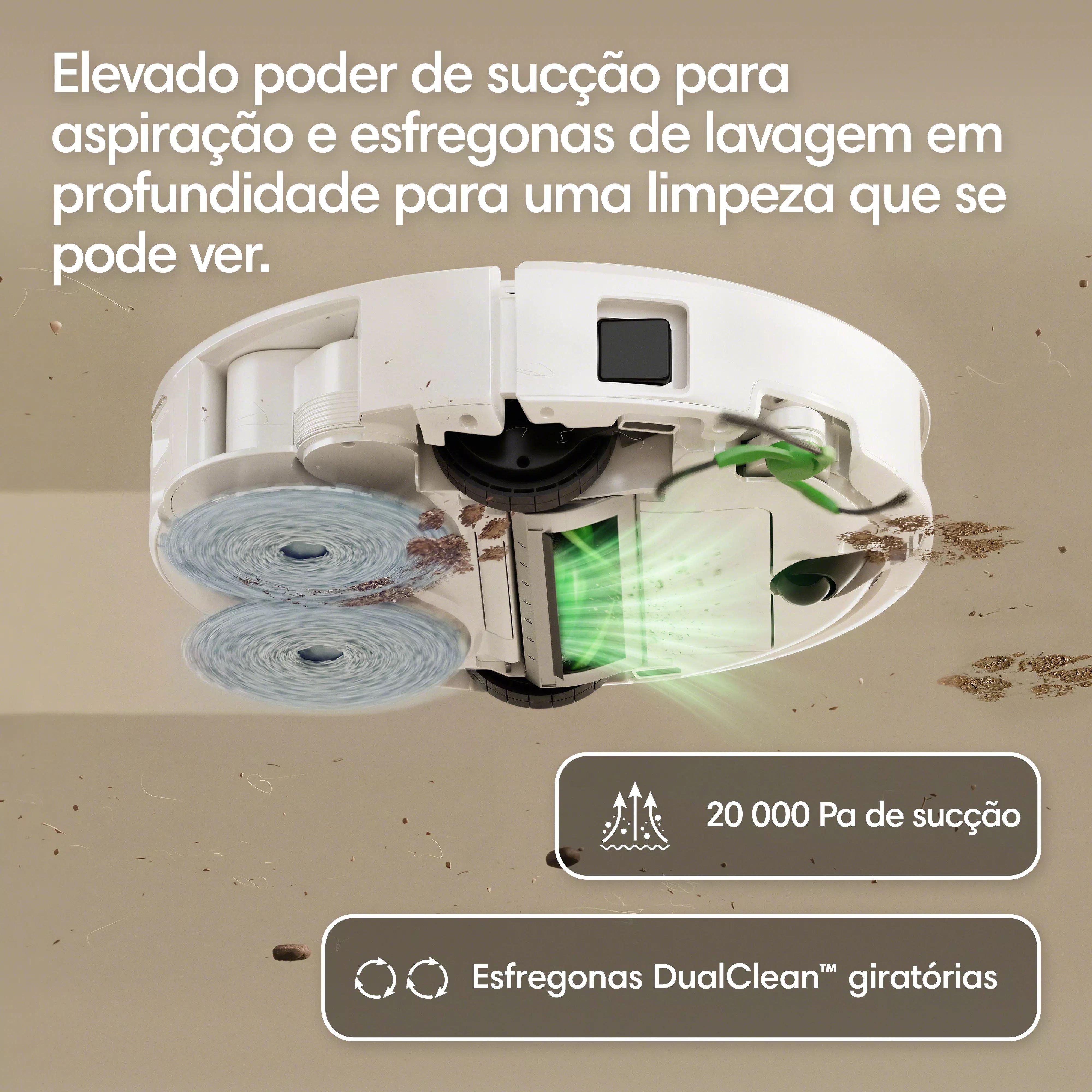 Roomba® Combo 415 Plus + Dock AutoWash™ – Branco