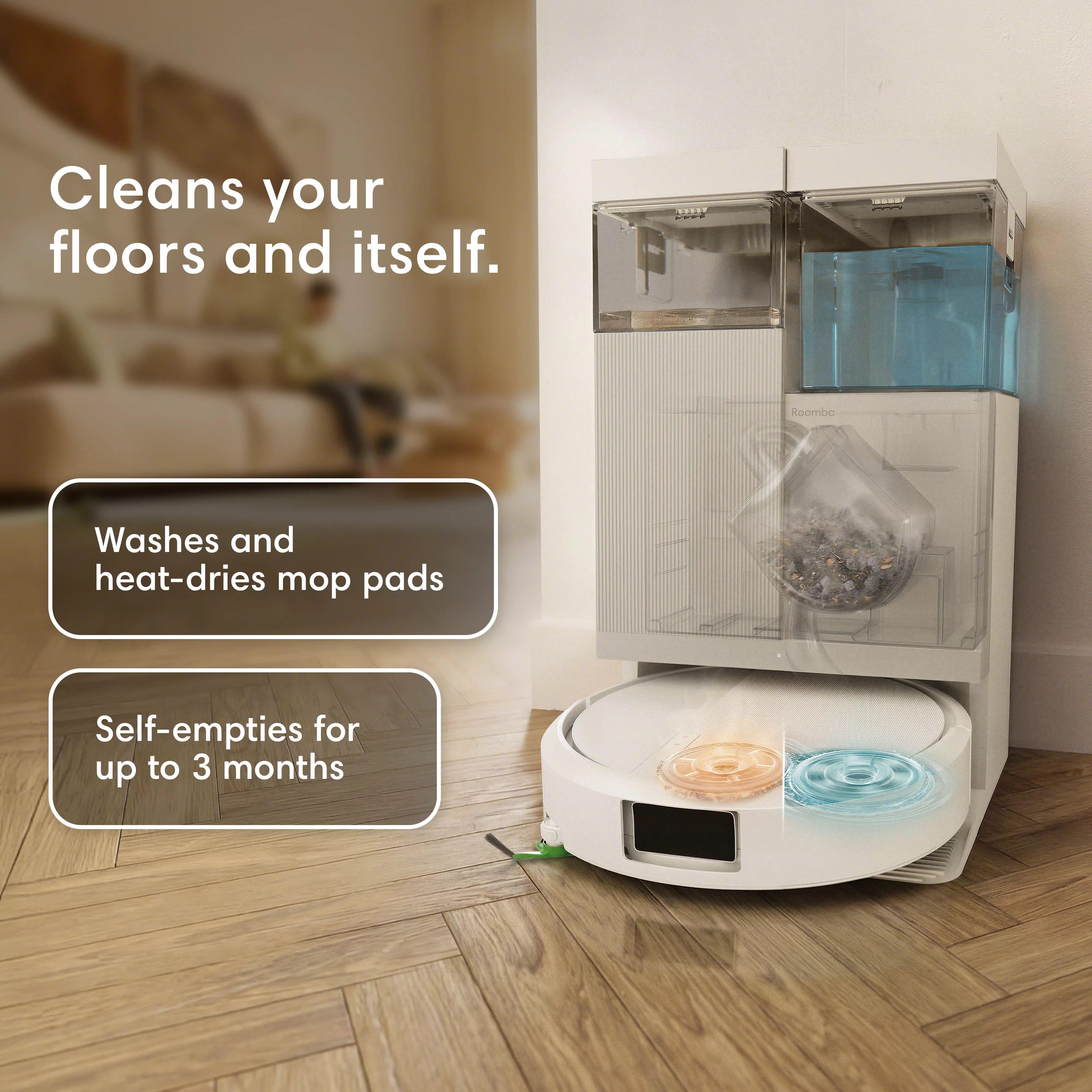 Roomba® Plus 415 Combo Robot + AutoWash™ Dock - White