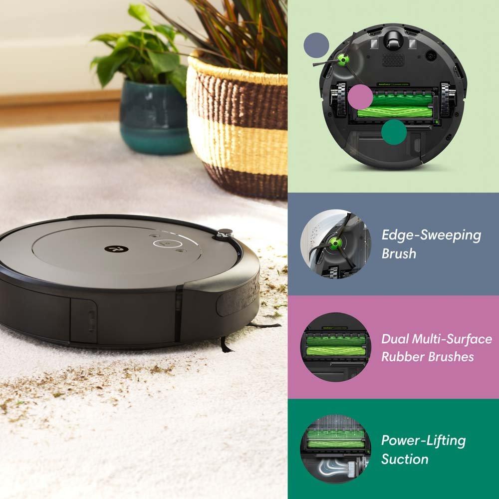 iRobot Roomba i1 (i1152) - Brosses Anti-emmêlement - Idéal Animaux -  Navigation Intelligente - Se Recharge Et Reprend Le Nettoyage - Contrôle  Vocal Et à Distance : : Cuisine et Maison