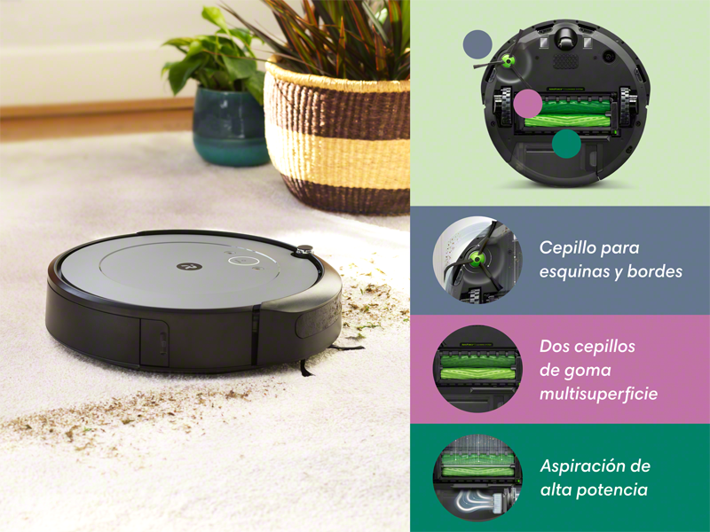 Compatible con iRobot Roomba i1 ( i1152 ) i1 + piezas de repuesto para  Robot aspirador, accesorios, cepillo lateral principal, filtro Hepa, bolsa  de polvo