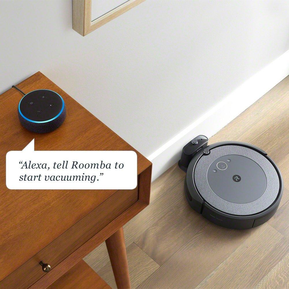  iRobot Roomba i3 EVO (3150) Robot aspirador con conexión Wi-Fi  - Ahora limpia por habitaciones con mapeo inteligente. Funciona con Alexa  Ideal para alfombras de pelo de mascota y suelos duros 
