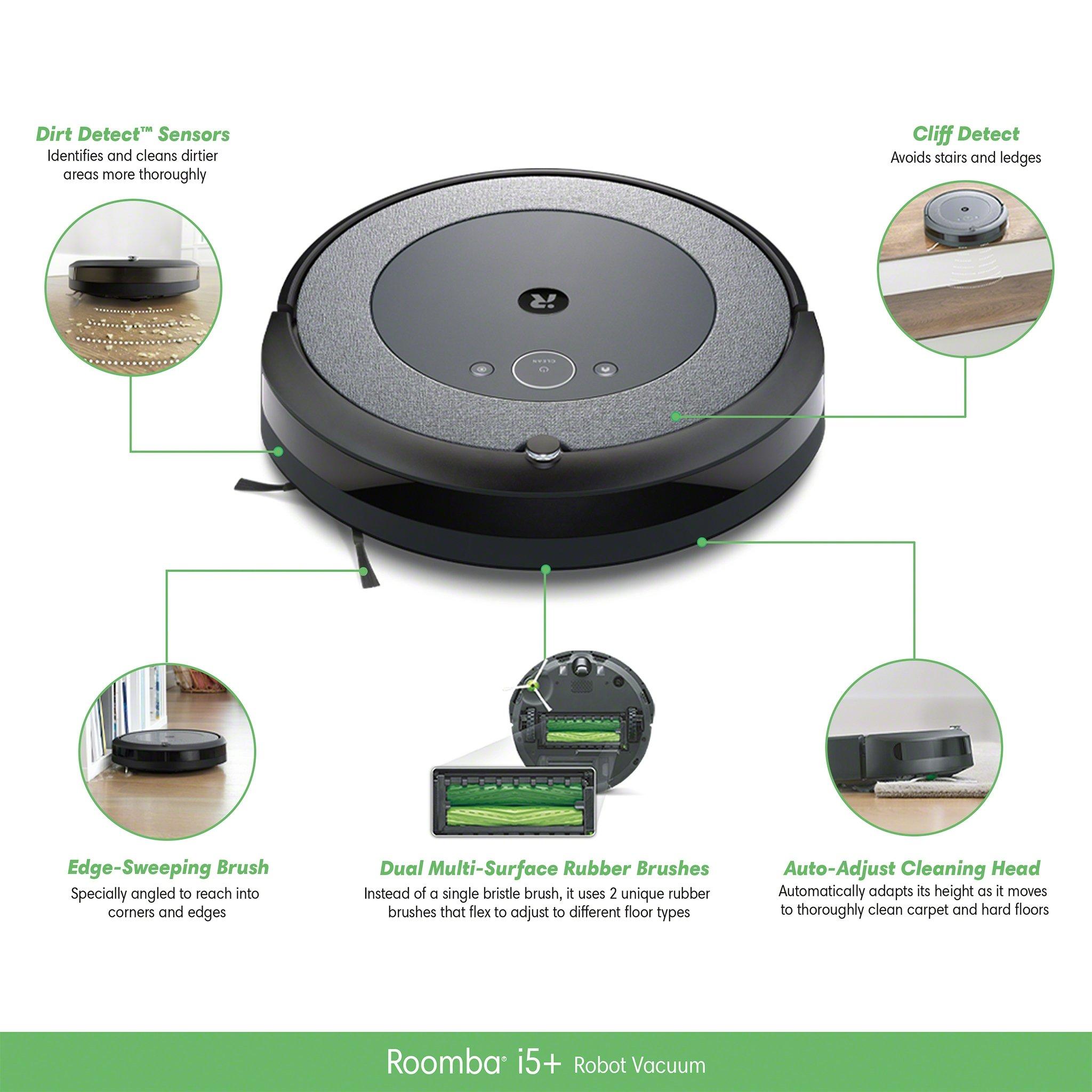 Roomba® i5+ Robot Vacuum Cleaner with Clean Base® | iRobot®