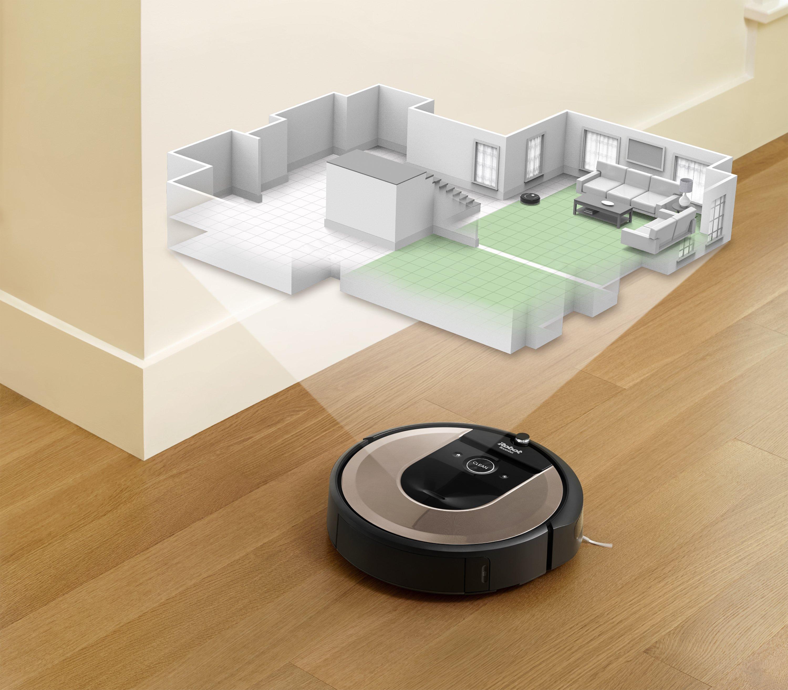 iRobot Roomba i6+ (6550) Robot aspiradora con eliminación automática de  suciedad que se vacía por sí mismo, atrapa alérgenos, mapeo conectado a  Wi-Fi