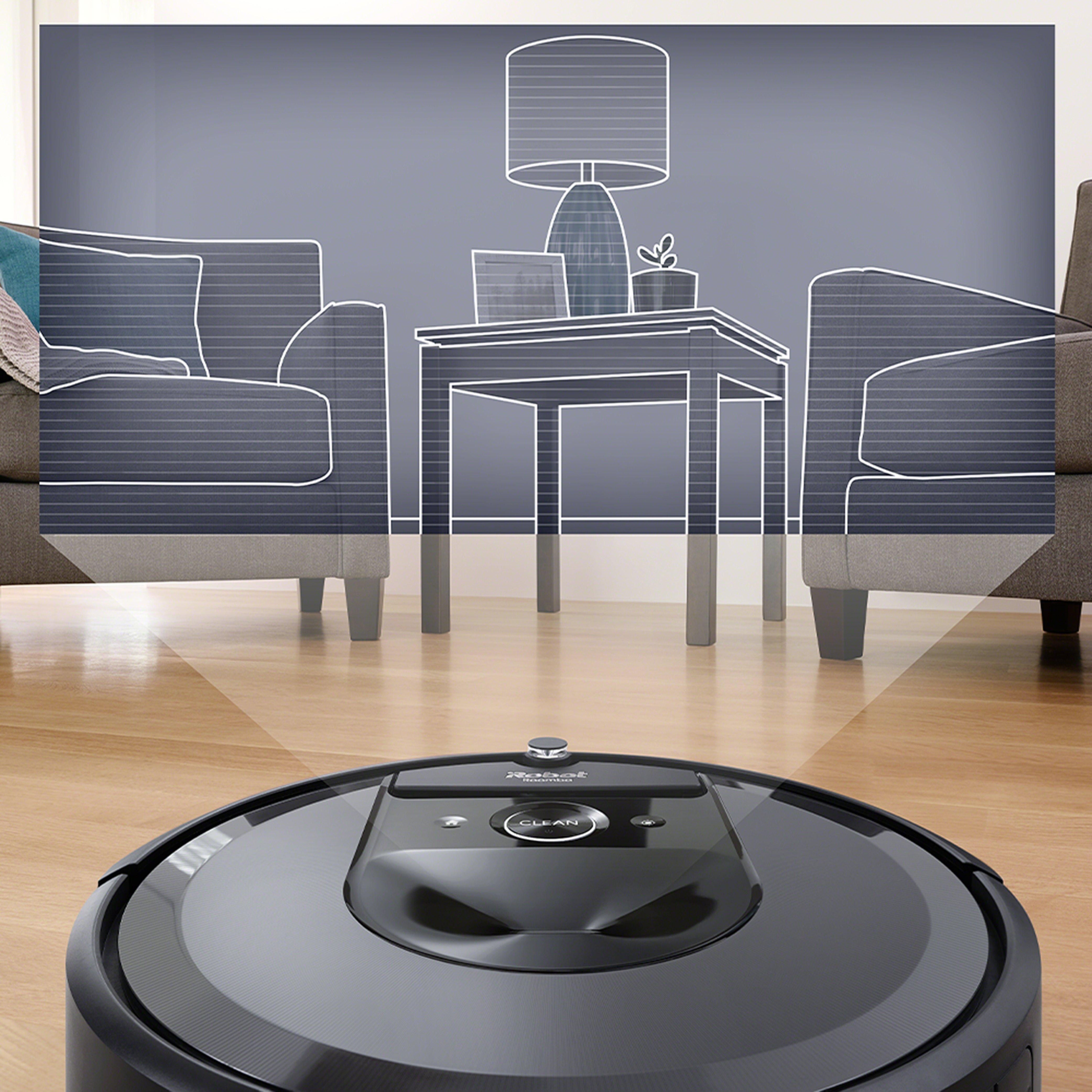 Robot Aspirador Irobot Roomba I7558 Alta Potencia con Base de Vaciado  Automatico Wifi. Robots aspiradores . La Superpapelería