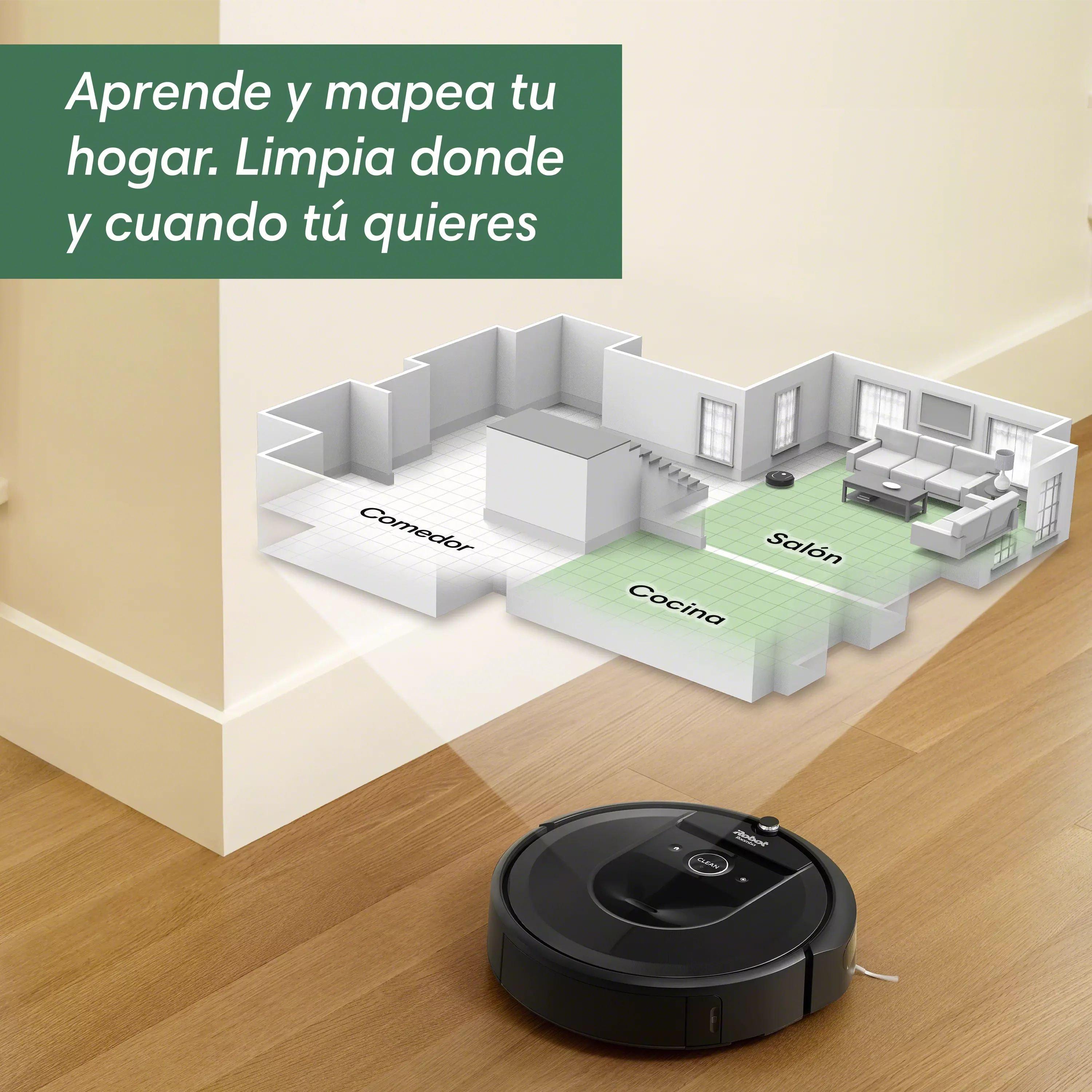 Robot aspirador Roomba® j9+ con conexión Wi-Fi y vaciado automático