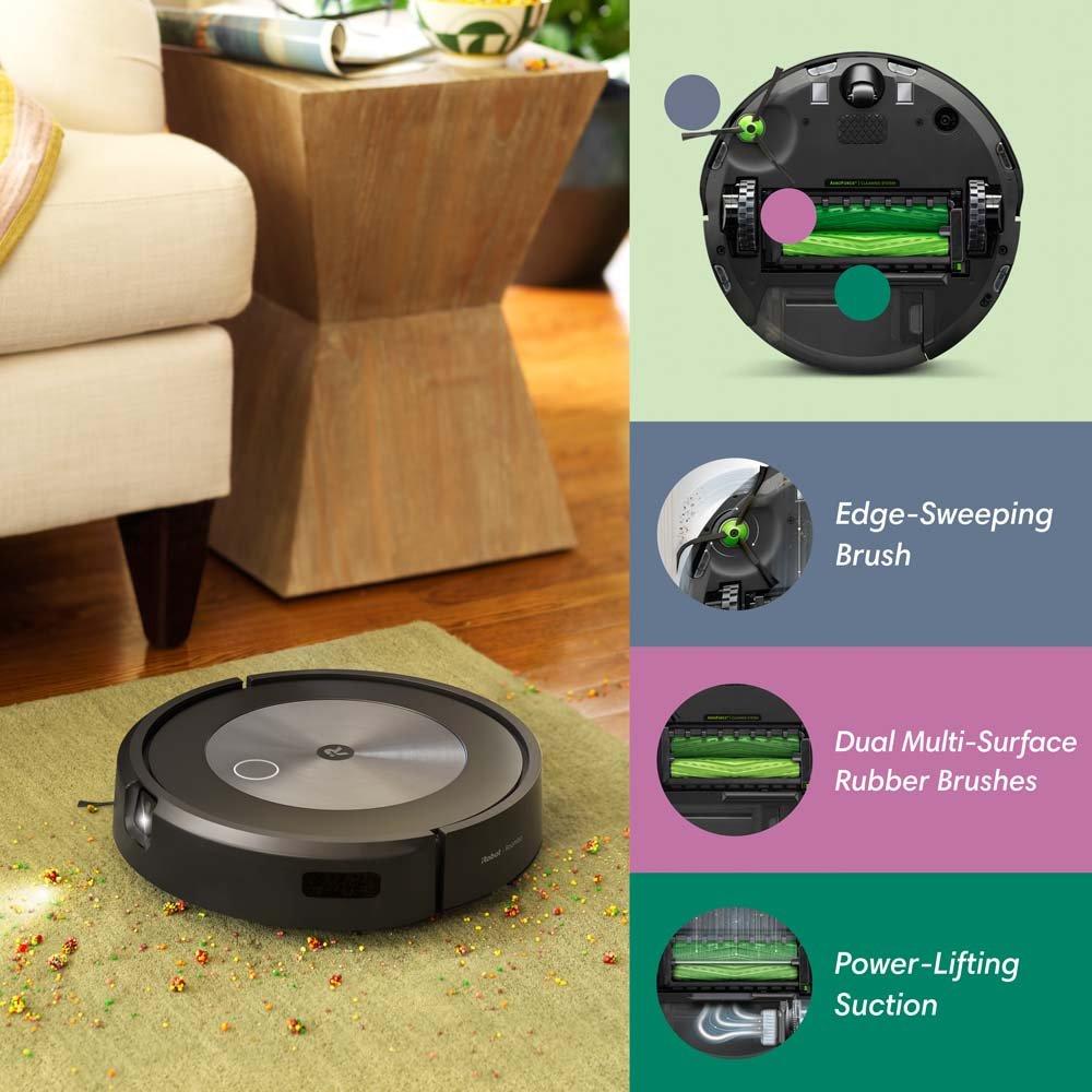 iRobot Roomba j7 plus Robot Vacuum with Clean Base Cleaned Good