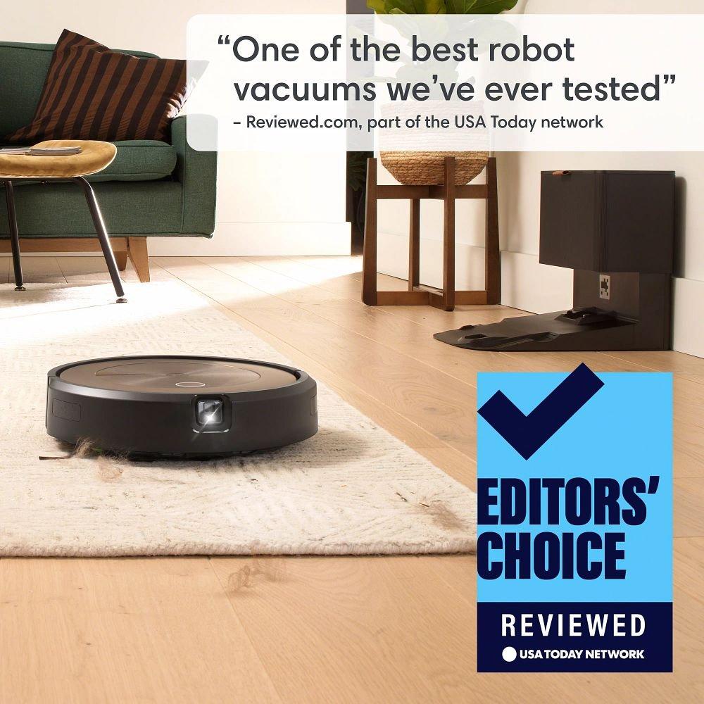 iRobot Roomba j9+ Self-Emptying Robot Vacuum – More Powerful Suction,  Identifies and Avoids Obstacles Like pet Waste, Empties Itself for 60 Days,  Best