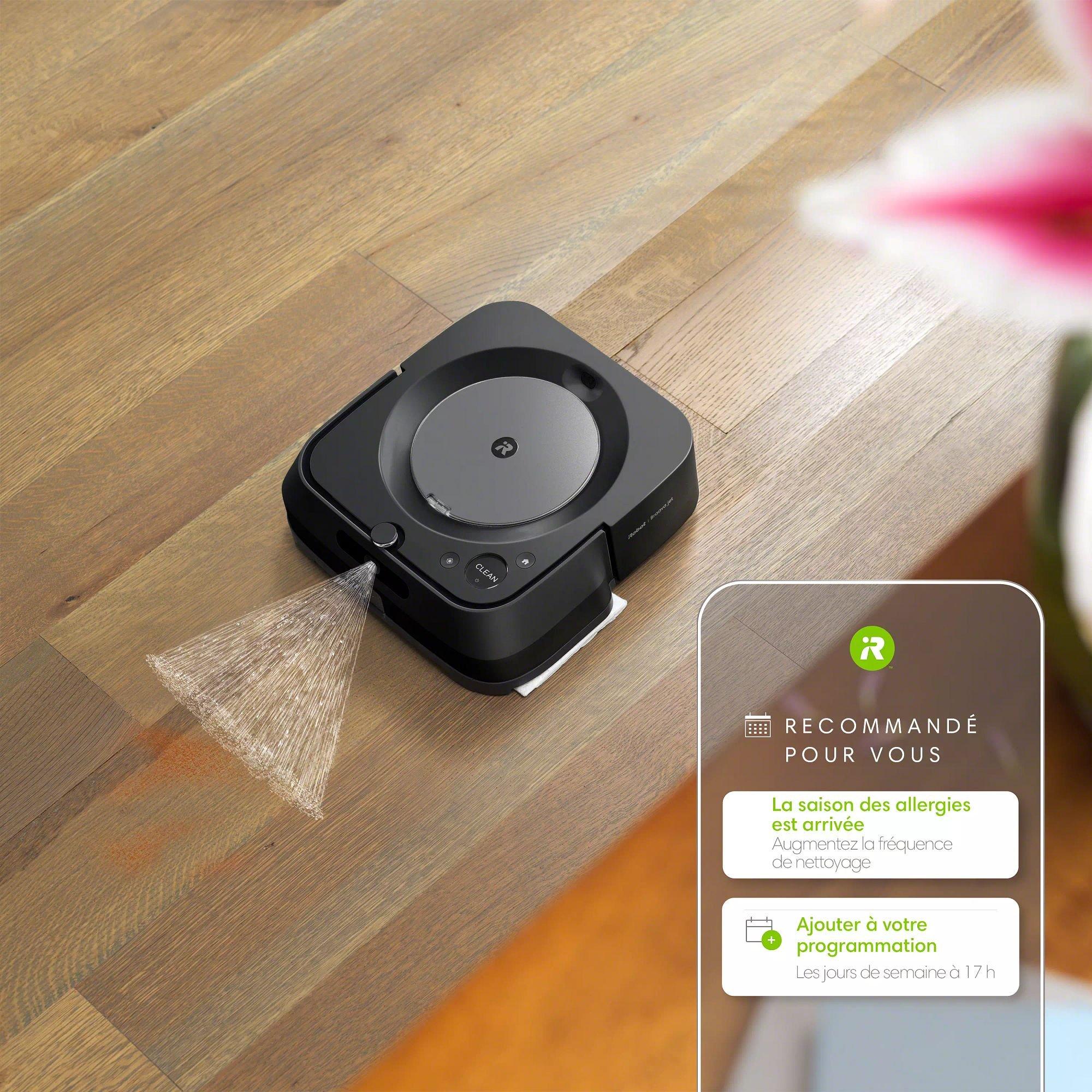 irobot Braava Jet m6 avec Liquide de Nettoyage : : Cuisine et  Maison