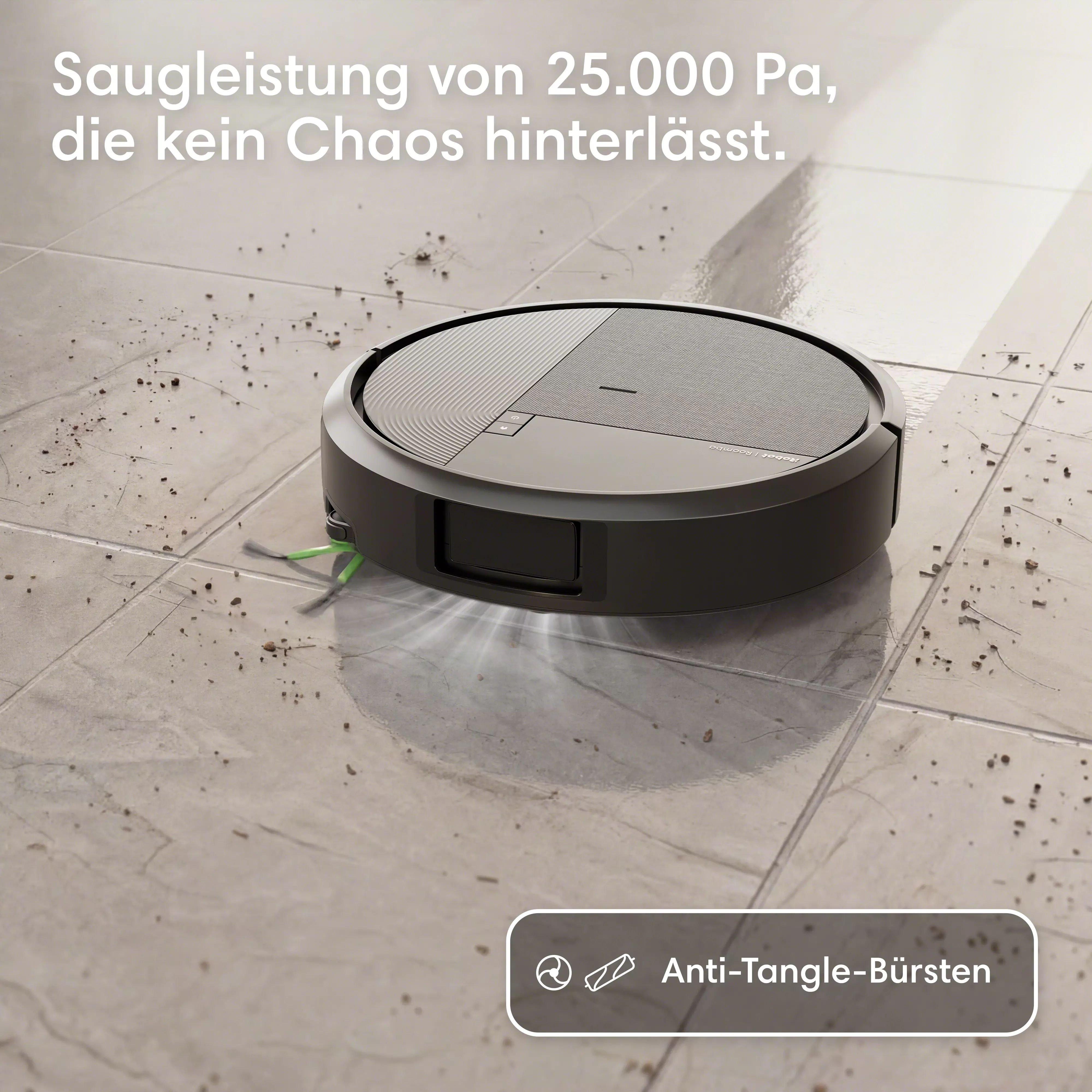Roomba® Plus 575 Combo Roboter + AutoWash™ Dock – Schwarz