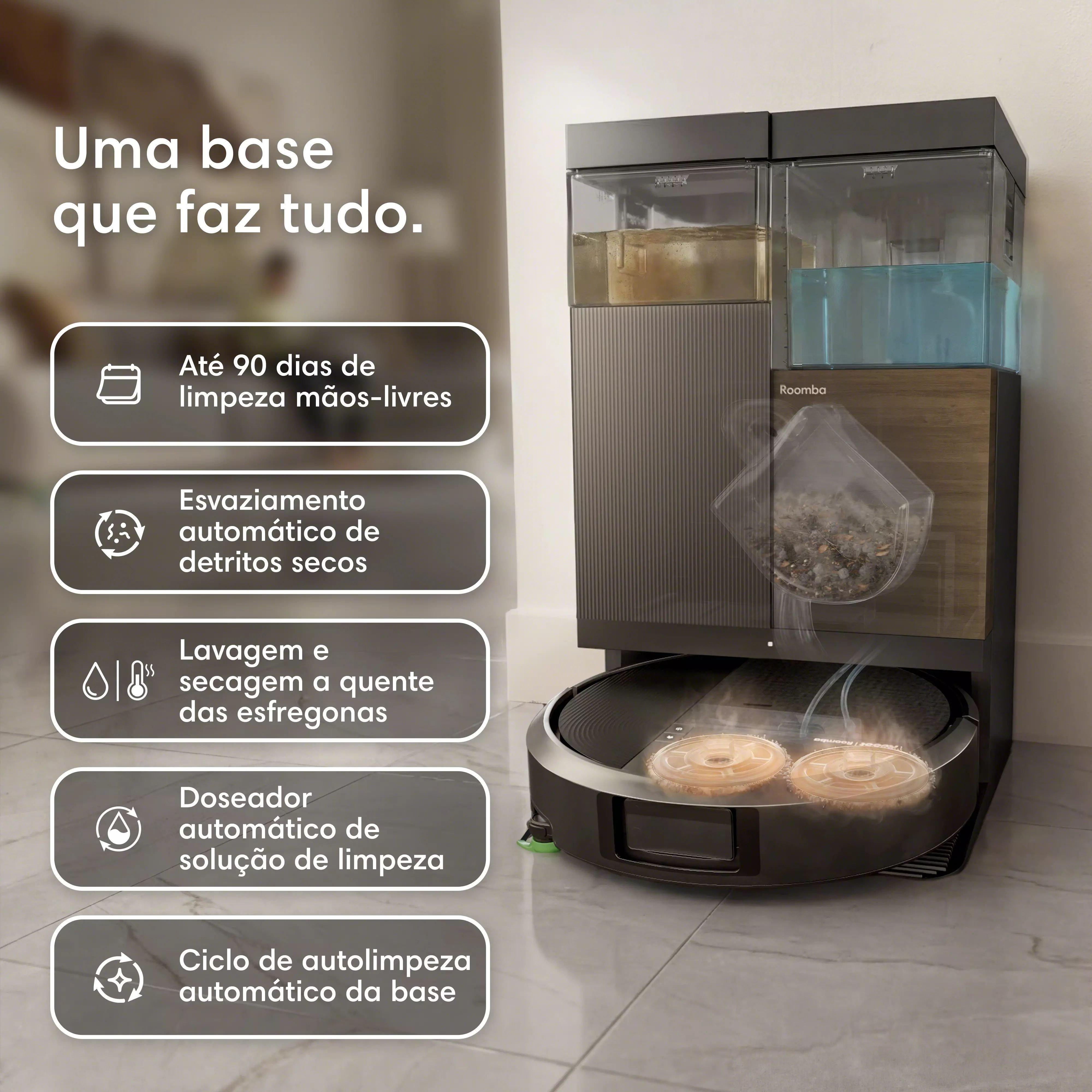 Roomba® Combo 575 Plus + Base AutoWash™ – Preto