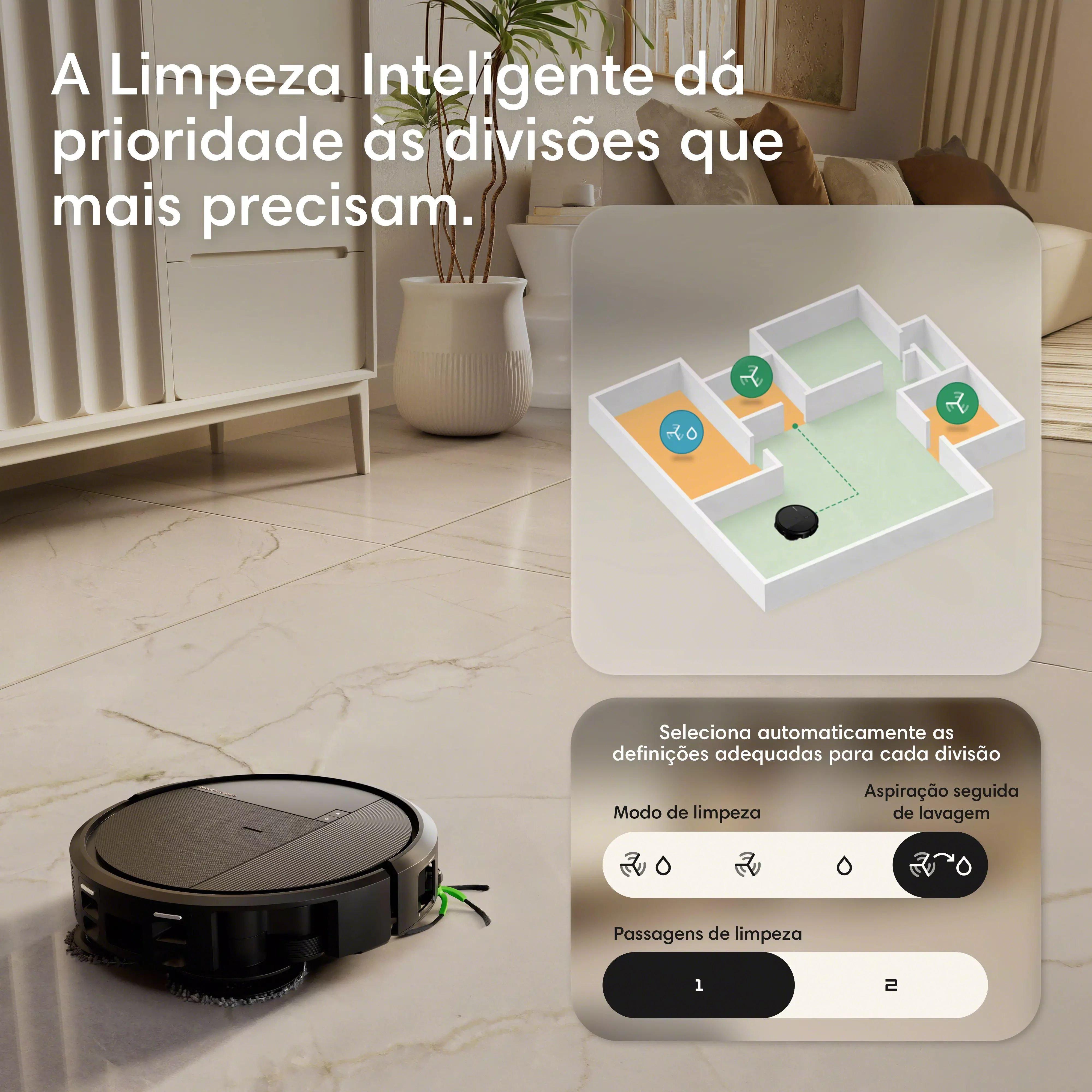 Roomba® Combo 575 Plus + Base AutoWash™ – Preto