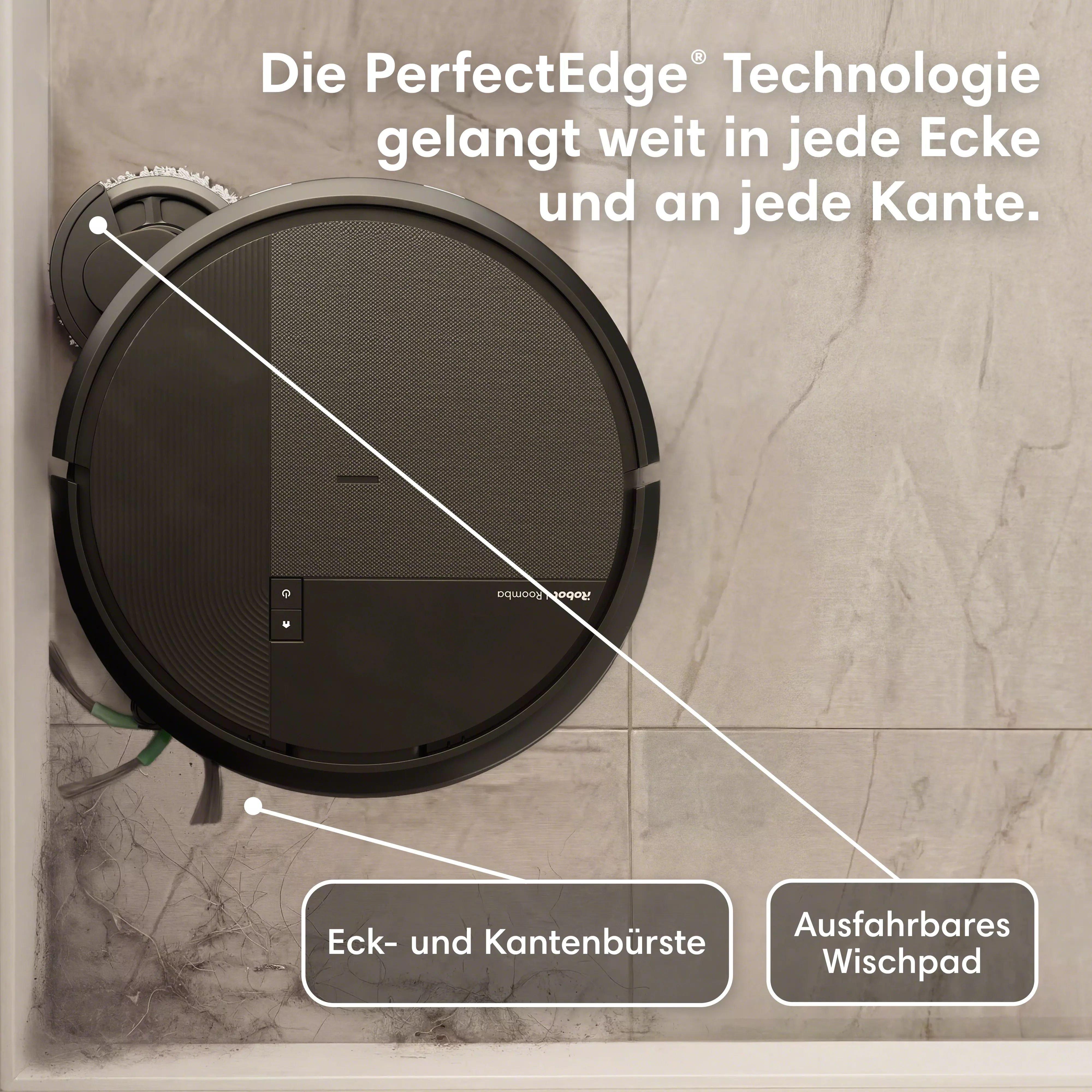 Roomba® Plus 575 Combo Roboter + AutoWash™ Dock – Schwarz
