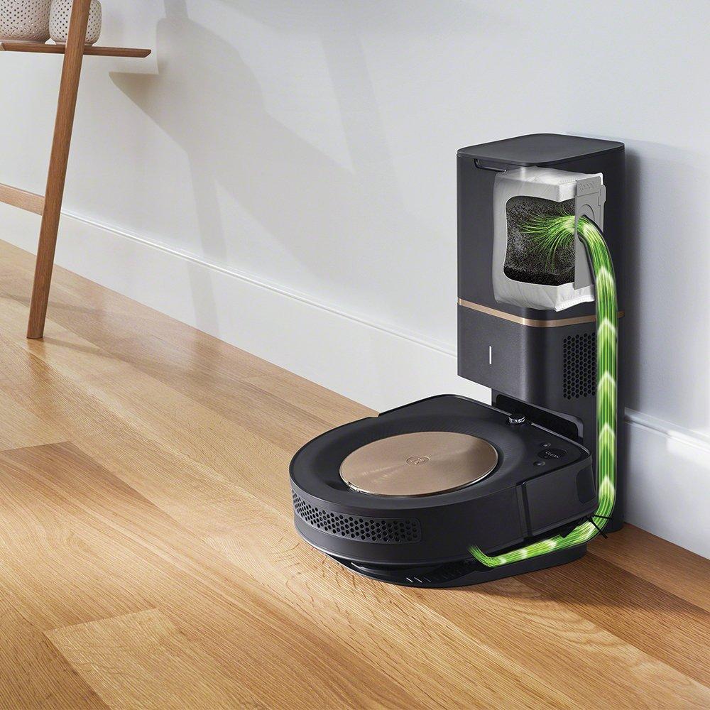 Robot Aspirador Roomba® s9+ con Conexión Wi-Fi® y Estación de Limpieza  Automática Clean Base™ – iRobot Mexico