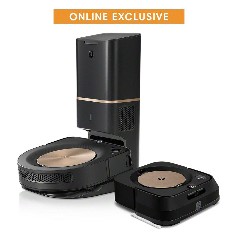 Roomba S9+ Self-Emptying Robot Vacuum & Braava jet M6 Robot Mop