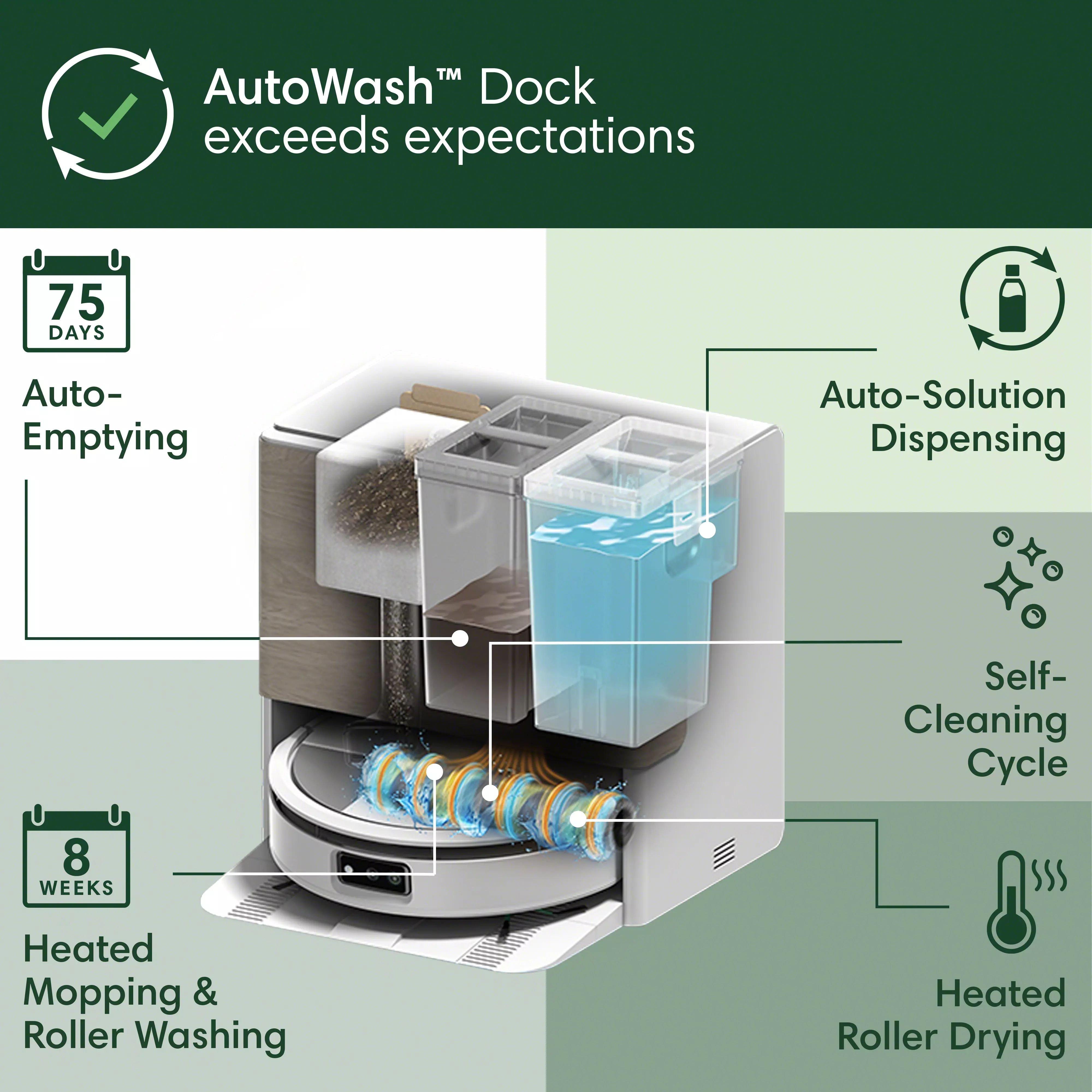 Roomba® Max 705 Combo robot + AutoWash™ dock - White