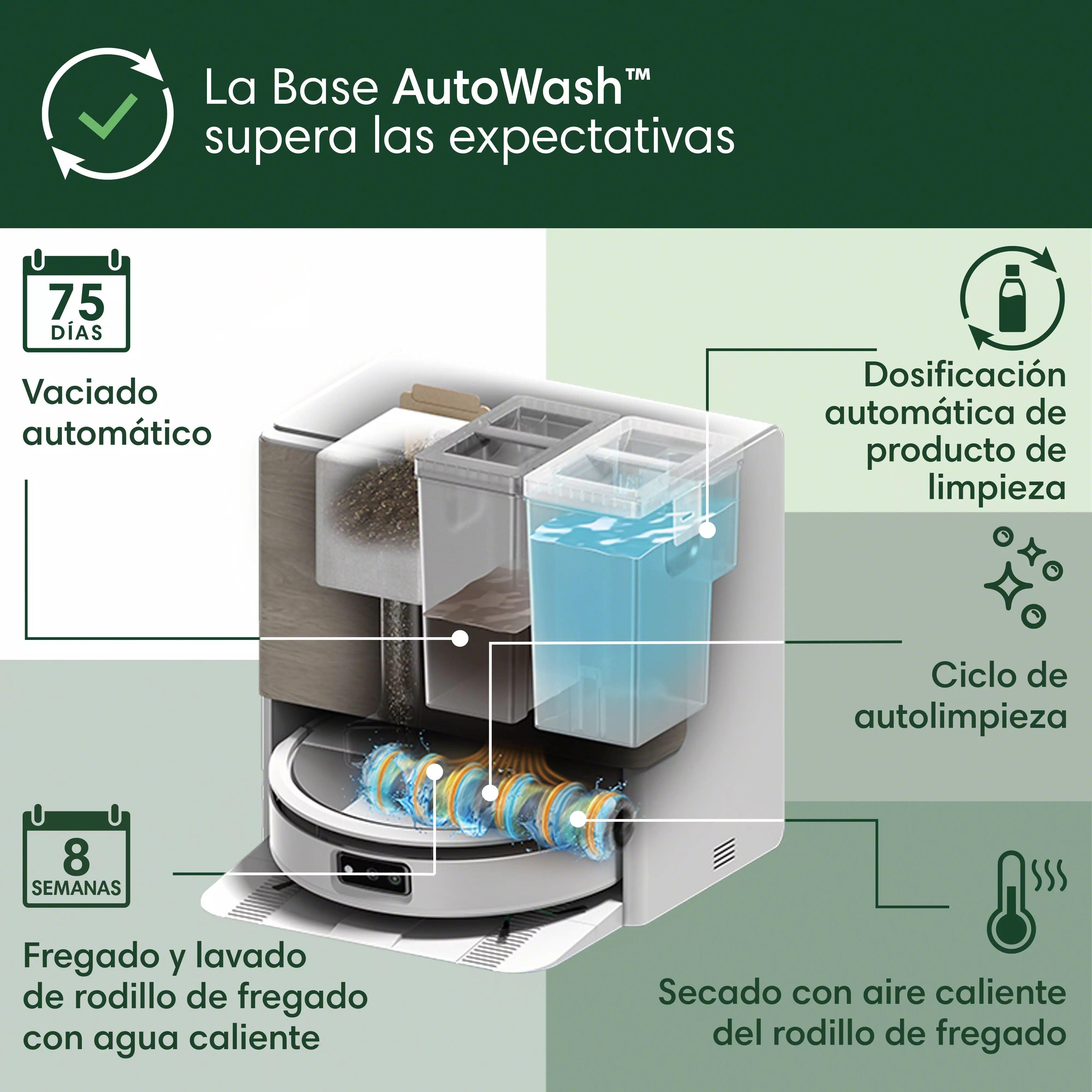 Robot Roomba® Max 705 Combo con Base AutoWash™ - Blanco