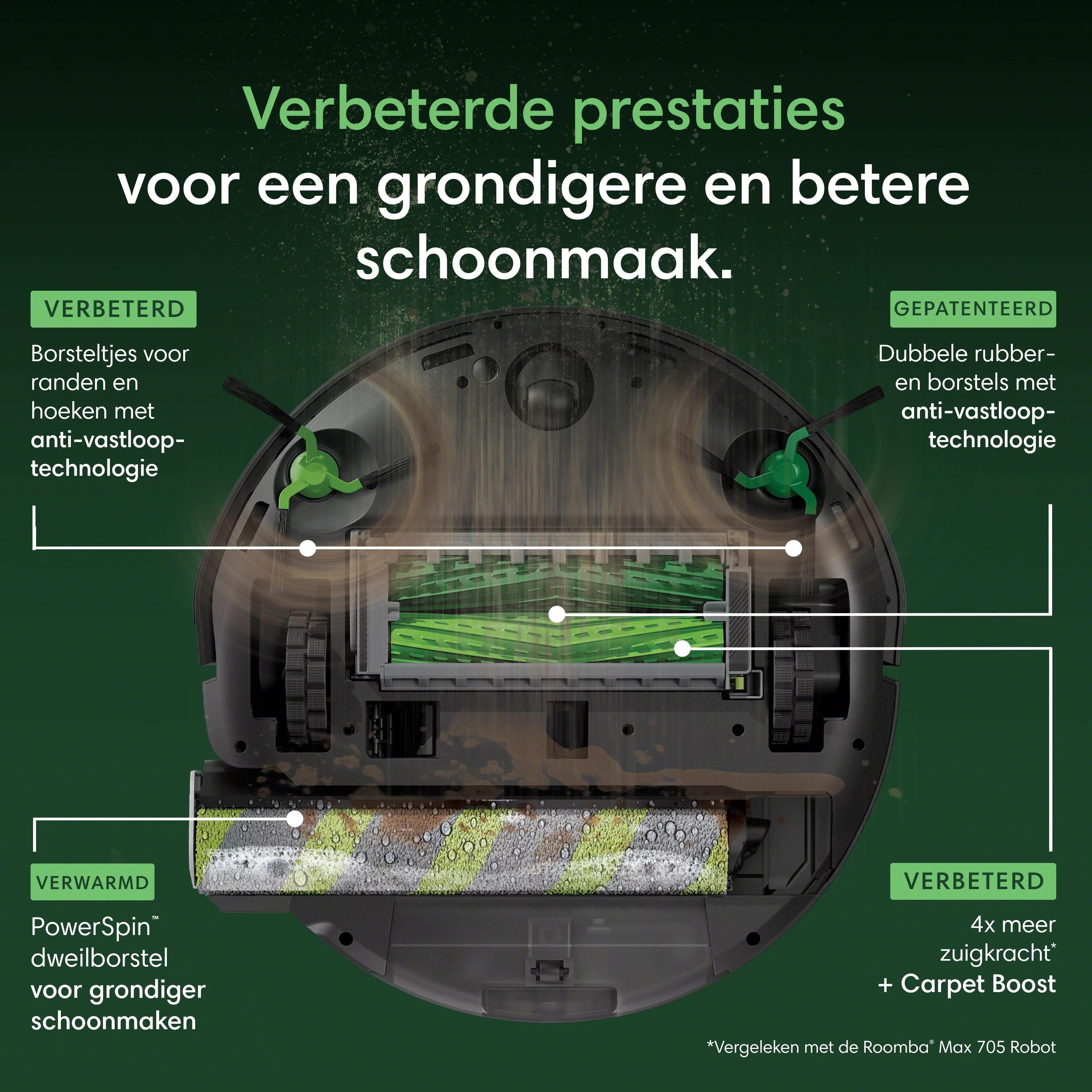 Roomba® Max 775 Combo Robot + AutoWash™ Dock - Zwart