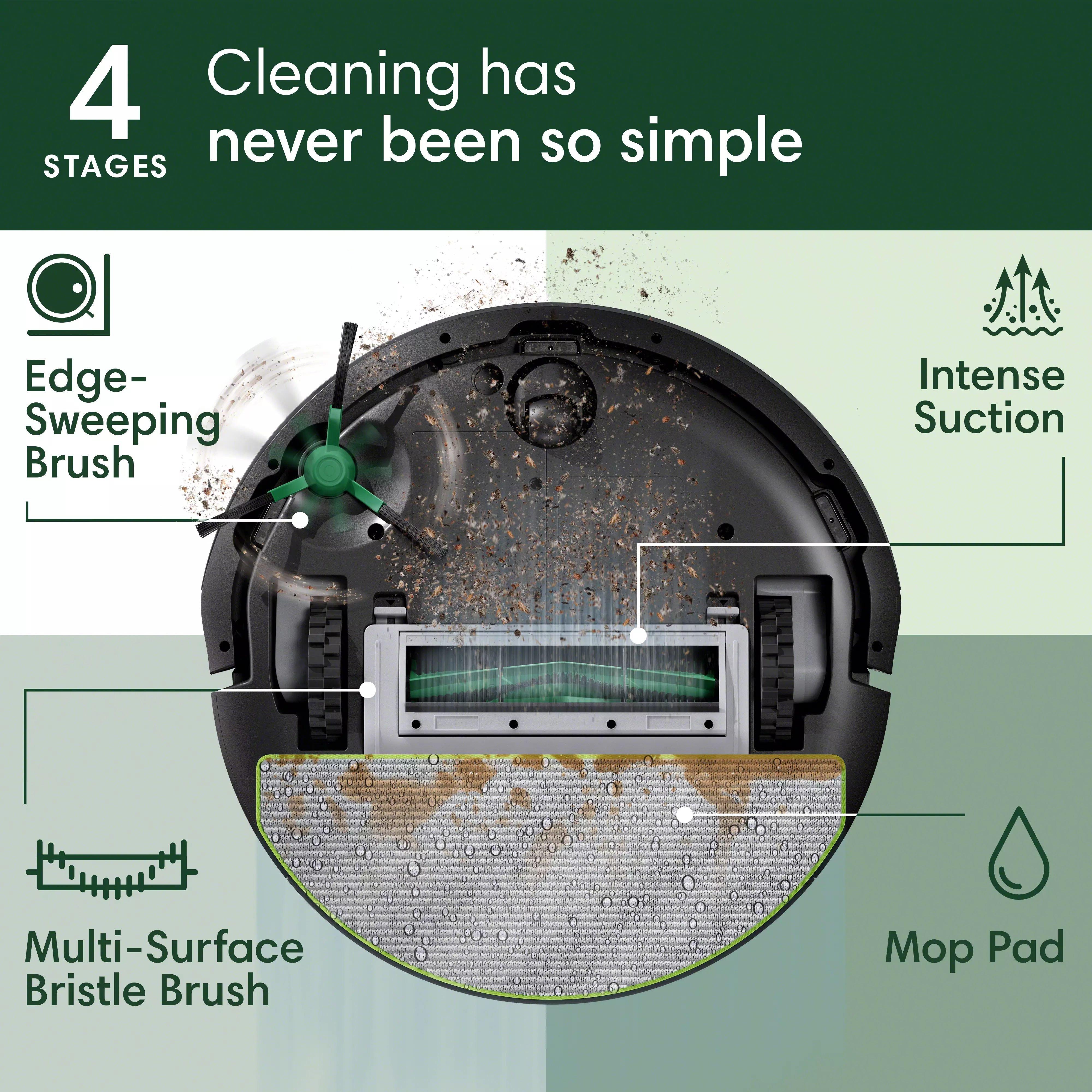 Roomba® 105 Combo Robot | LiDAR Imaging Vac + Mop