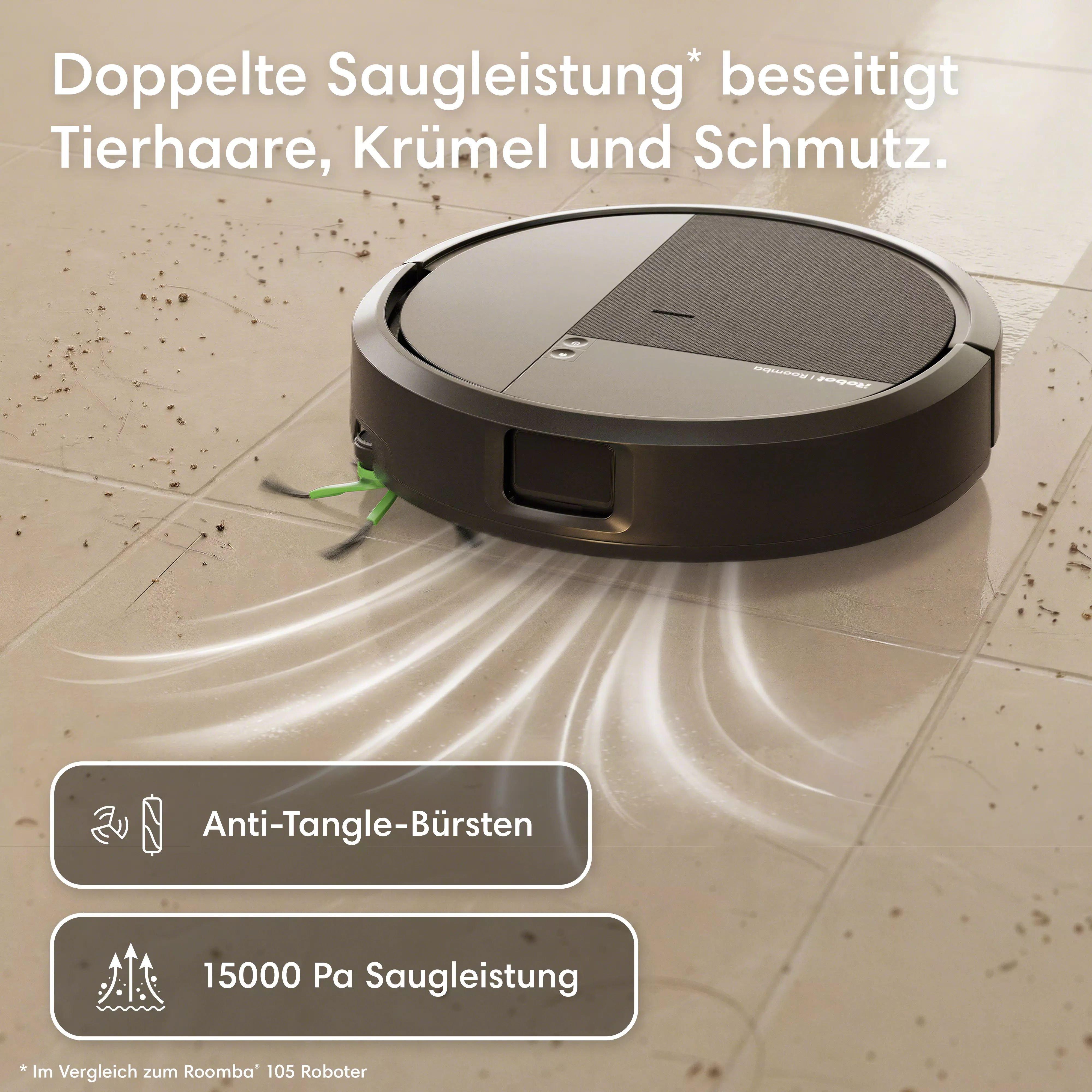 Roomba® 115 Combo Roboter – Schwarz