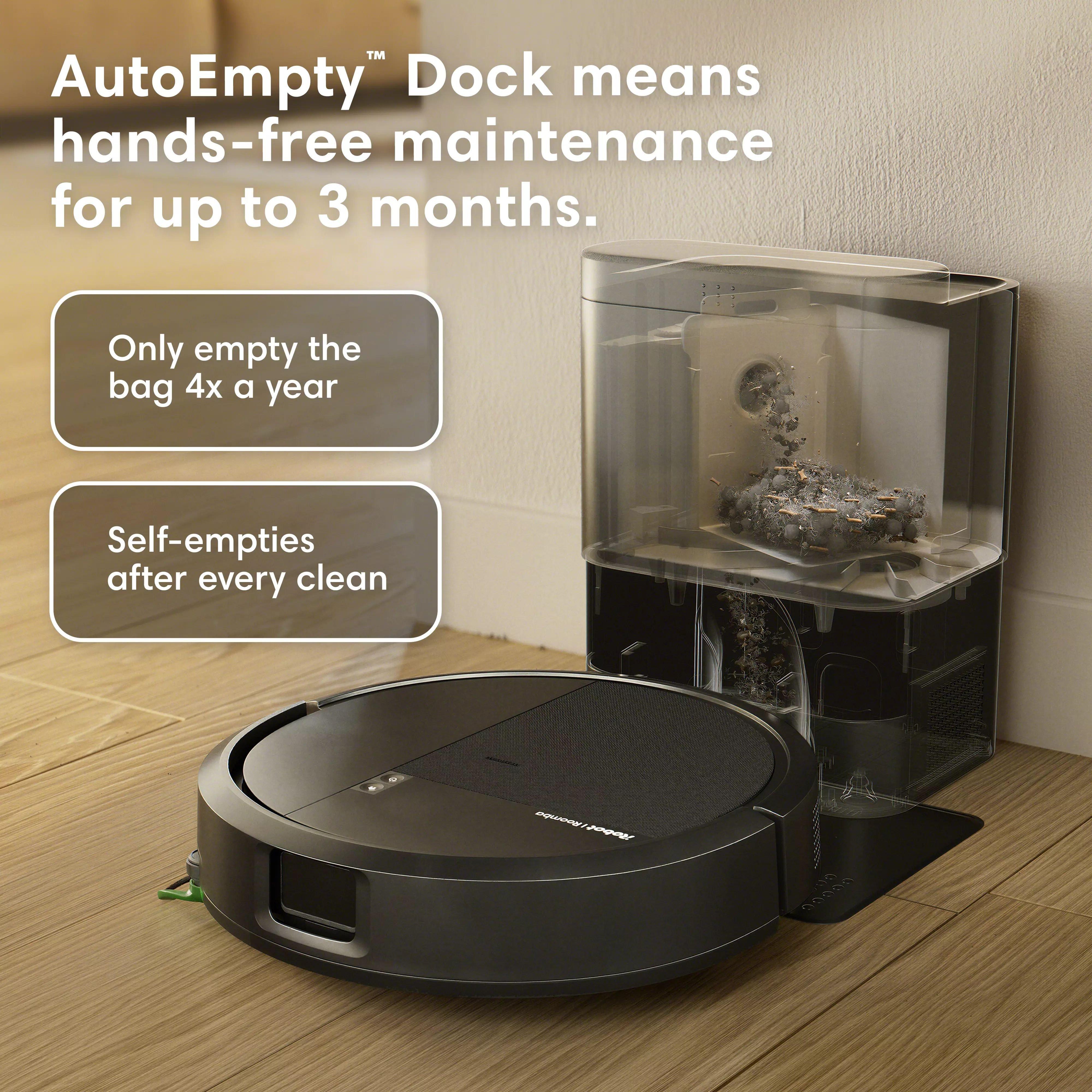 Roomba® 115 Combo Robot + AutoEmpty™ Dock - Black