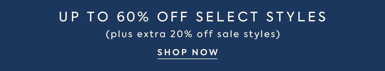 Limited Time Only: Sale on Sale. Up to 60% Off Select Styles (Plus extra 20% off sale styles) Shop Now.