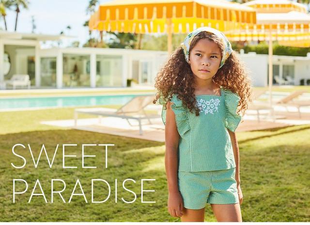 Meet your match under the palms. Shop the Sweet Paradise collection for girls and baby girls.