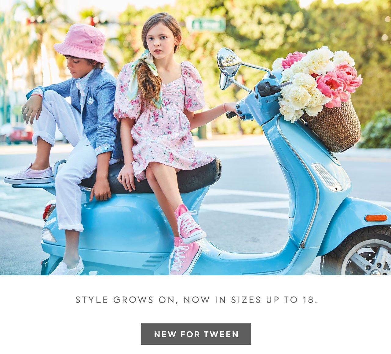 Check in to Lovely by Janie and Jack. A delightful destination for spring celebrations. Shop now for tween girls and boys up to size 18.