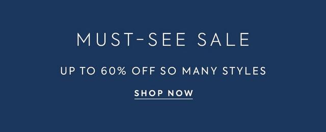 Must-See Sale. Up to 60% off so many styles. Shop now. 