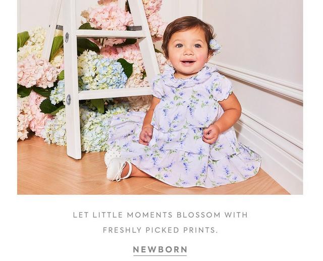 Let little moments blossom with freshly picked prints. Shop newborn.