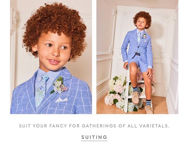 Suit your fancy for gatherings of all varietals. Shop Suiting.