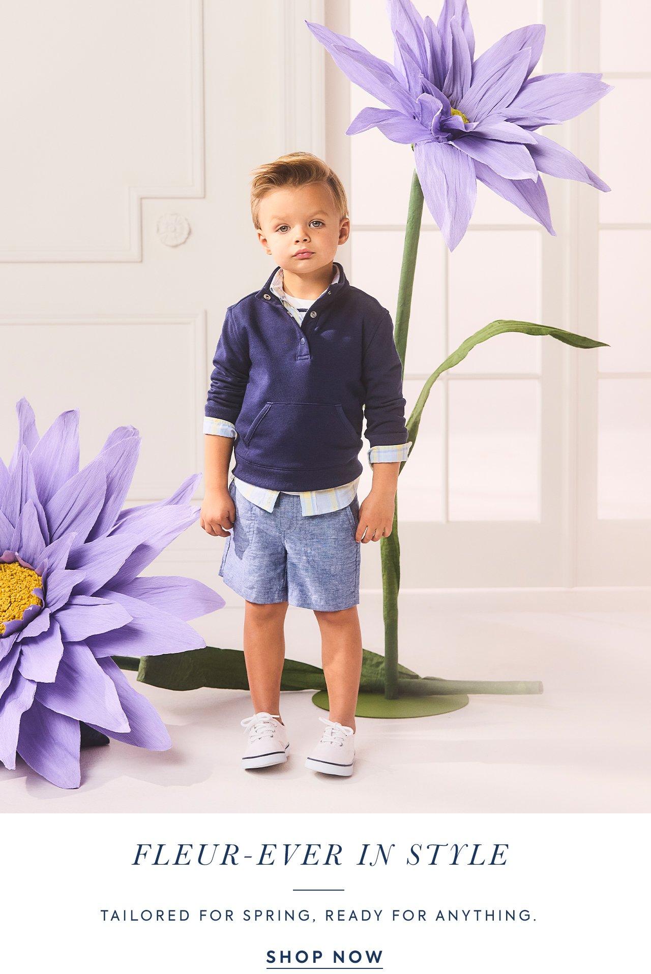 Fleur-ever in style. Tailored for spring, ready for anything. Shop Now.