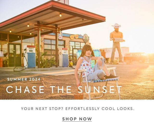 Summer 2024: Chase the Sunset. Your next stop? Effortlessly cool looks. Shop now. 