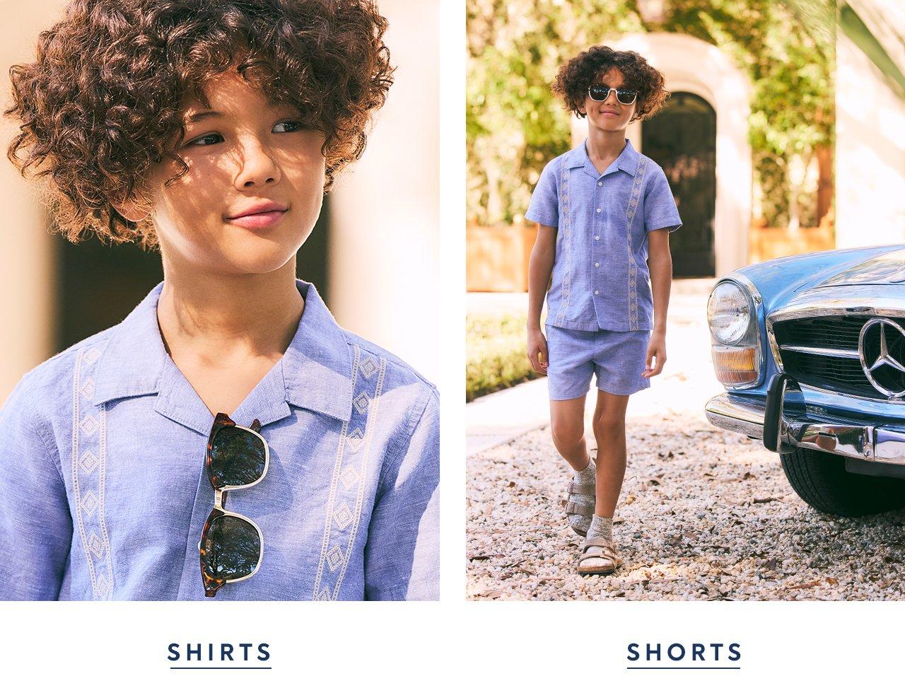 Shop shirts and shorts for Boy.