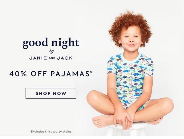 Good Night by Janie and Jack. 40% off pajamas. Shop now. Excludes third party styles. 