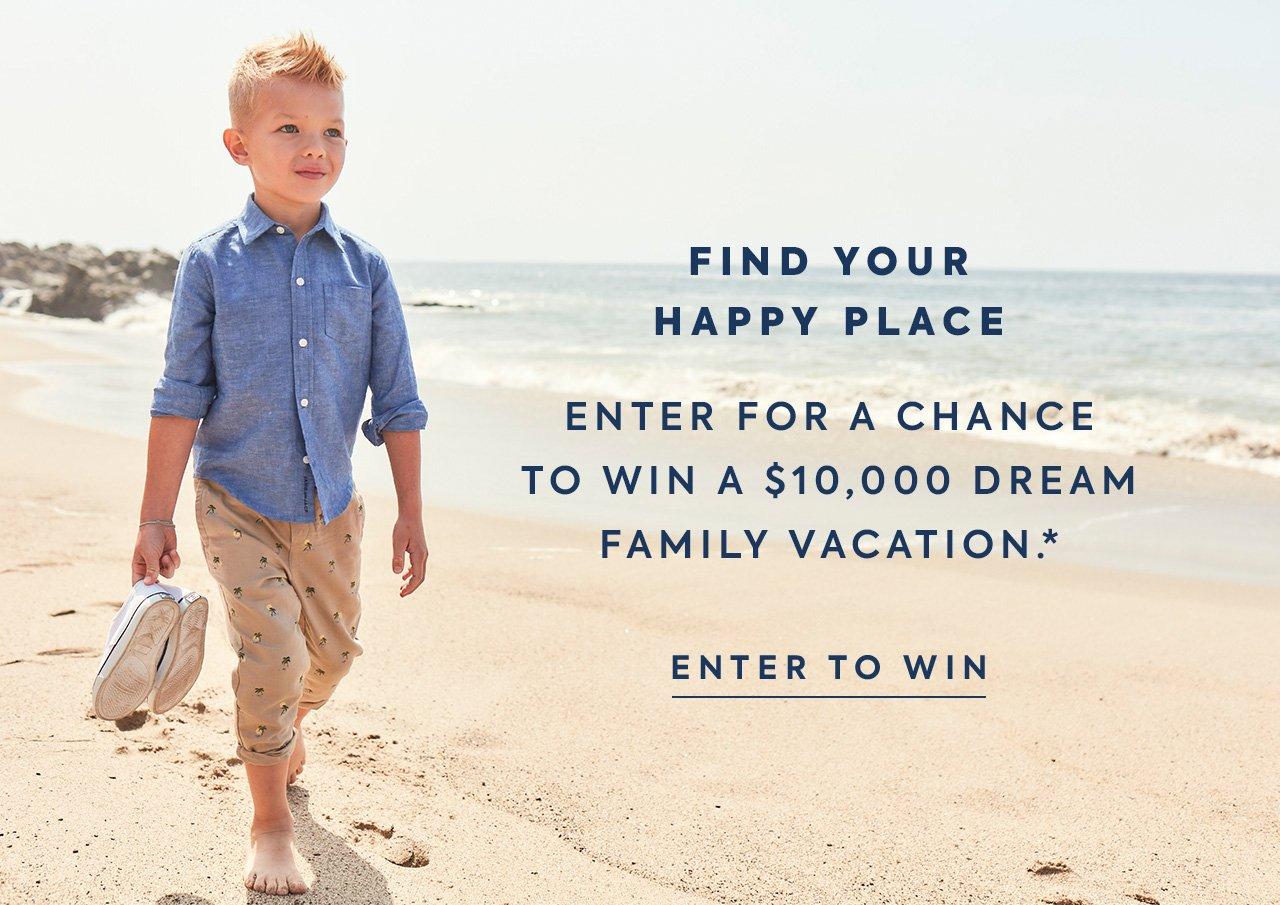 Enter for a chance to win a $10,000 dream family vacation