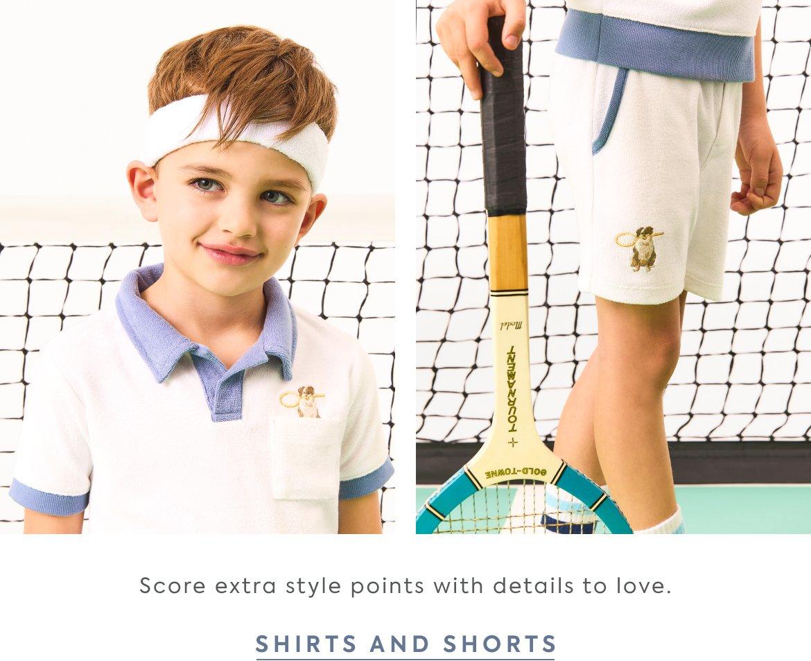 Score extra style points with details to love. Shop shirts and shorts. 