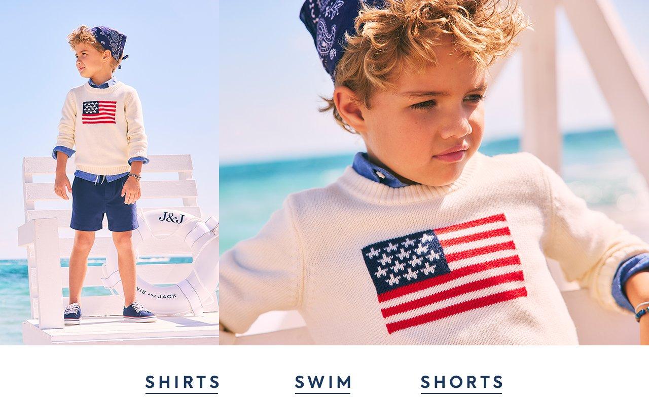 Shirts. Swim. Shorts.
