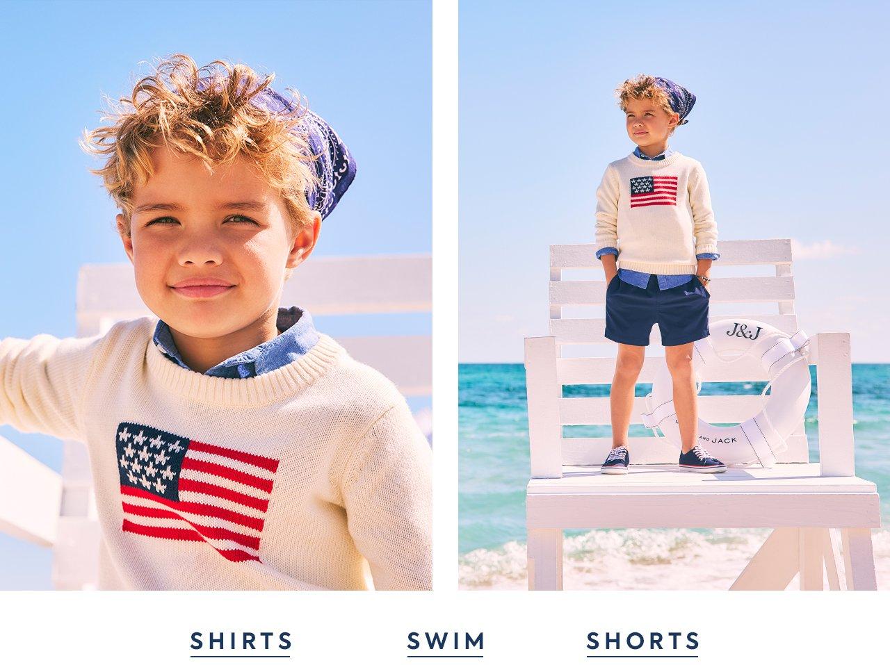 Shirts. Swim. Shorts.